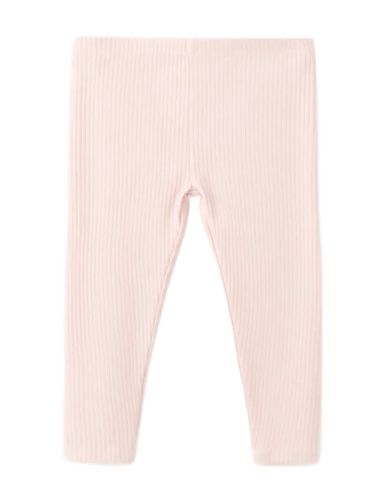 Mango Cotton ribbed leggings - Back to school - PINK / pink/rose