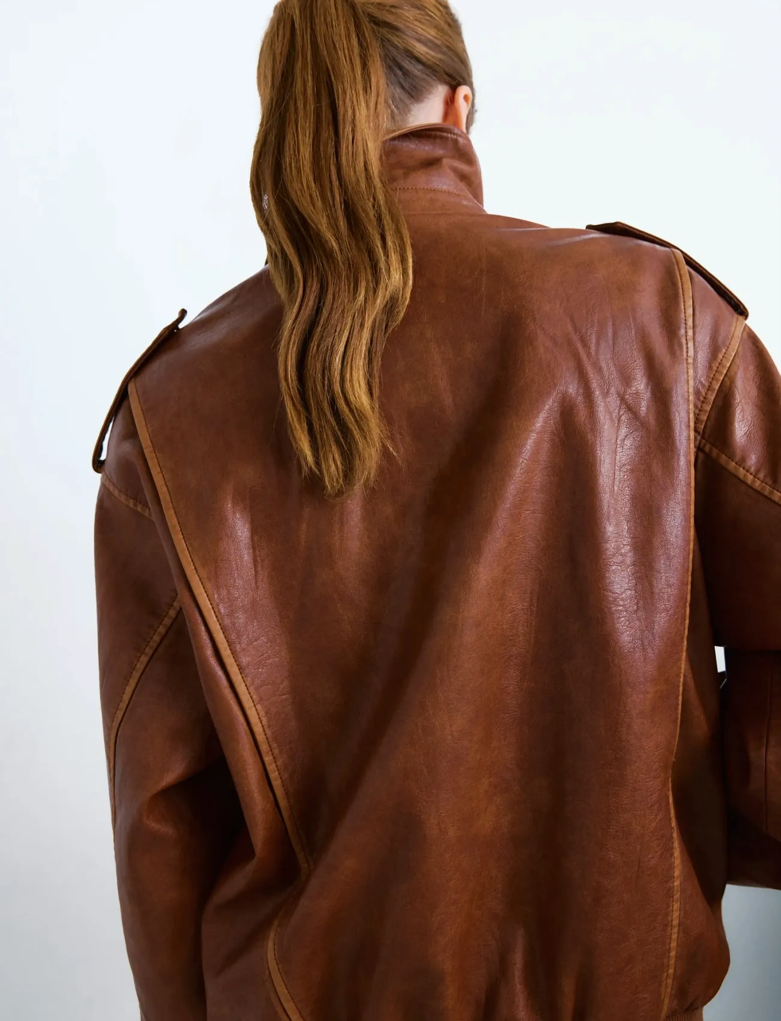 Oversized Jacket With Borg Collar 2