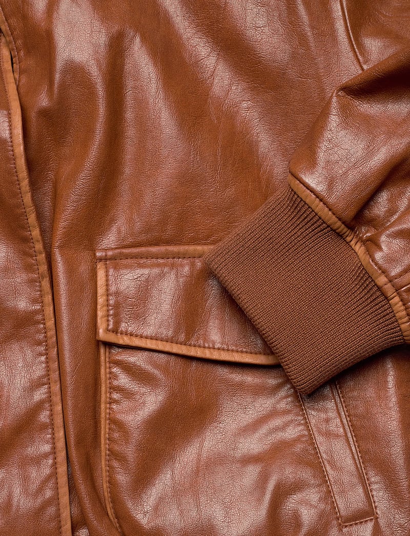 Mango - Oversized jacket with borg collar - forårsjakker - brown - 5