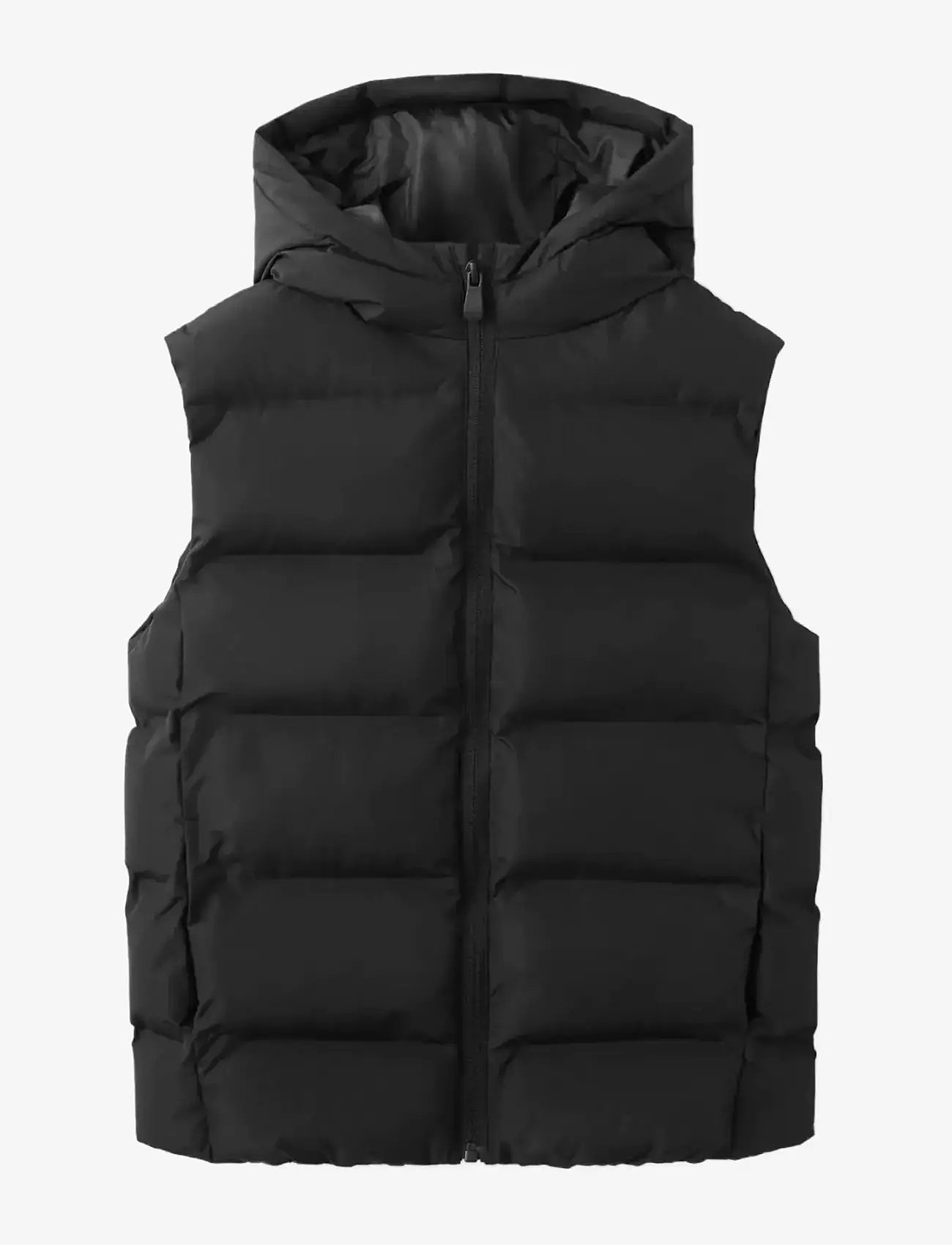 Mango - Quilted gilet with hood - einkaufen nach alter von - black - 0