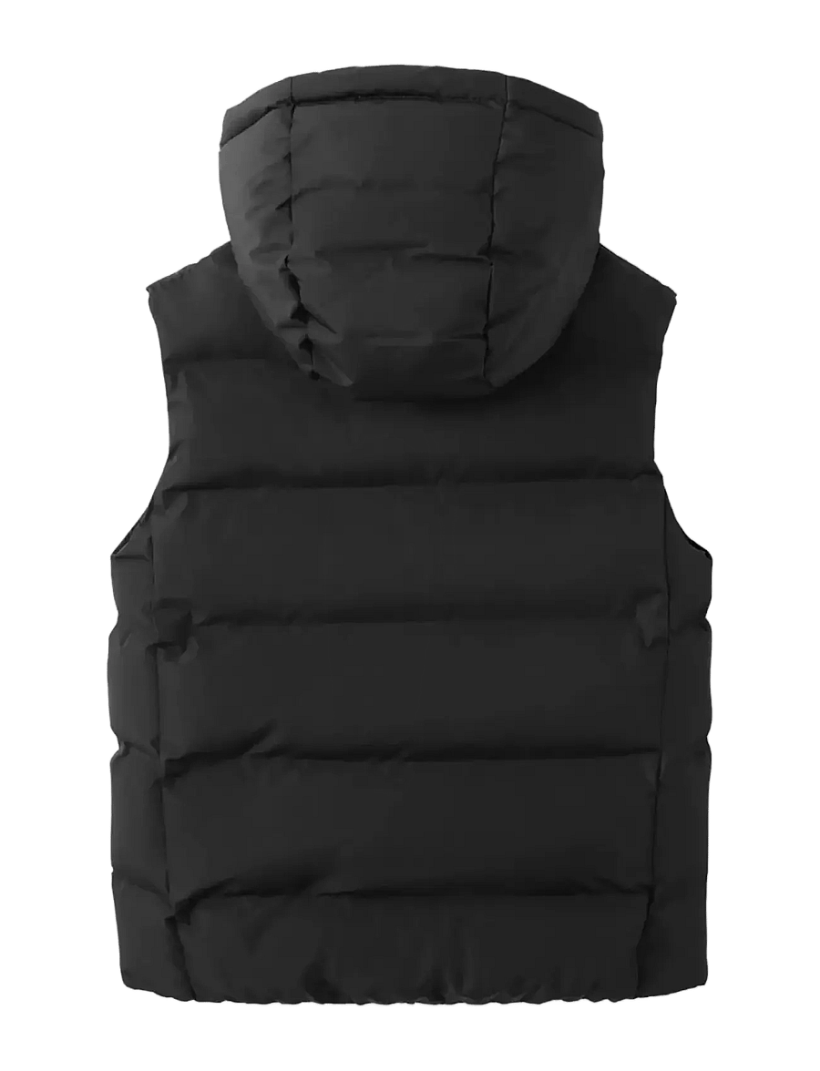 Mango - Quilted gilet with hood - shoppa efter ålder - black - 1