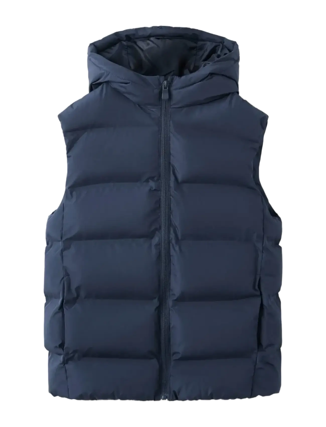 MANGO Quilted Weste With Hood Navy - 5-6 - Kinder