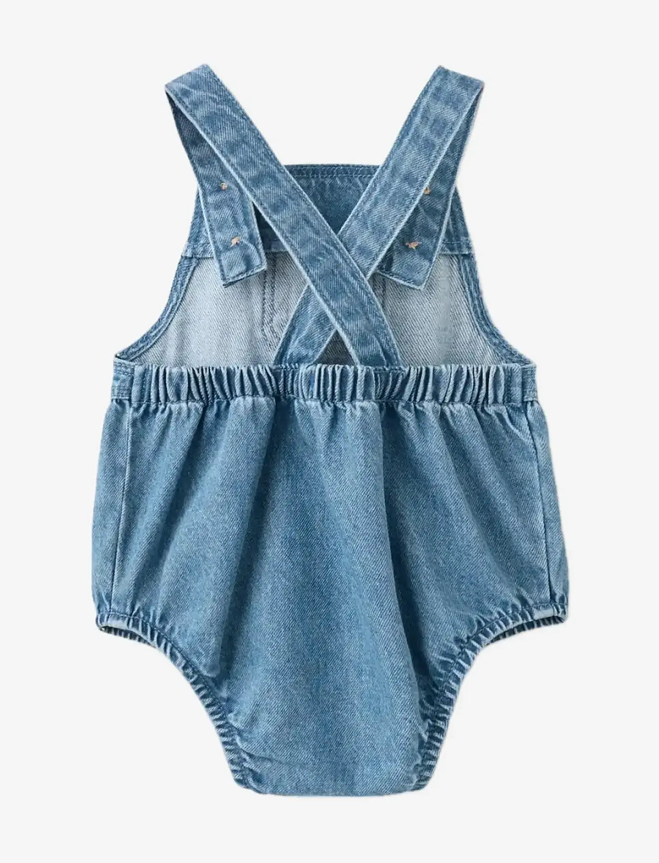 Mango - Denim cotton romper - buksedragter - open blue - 1