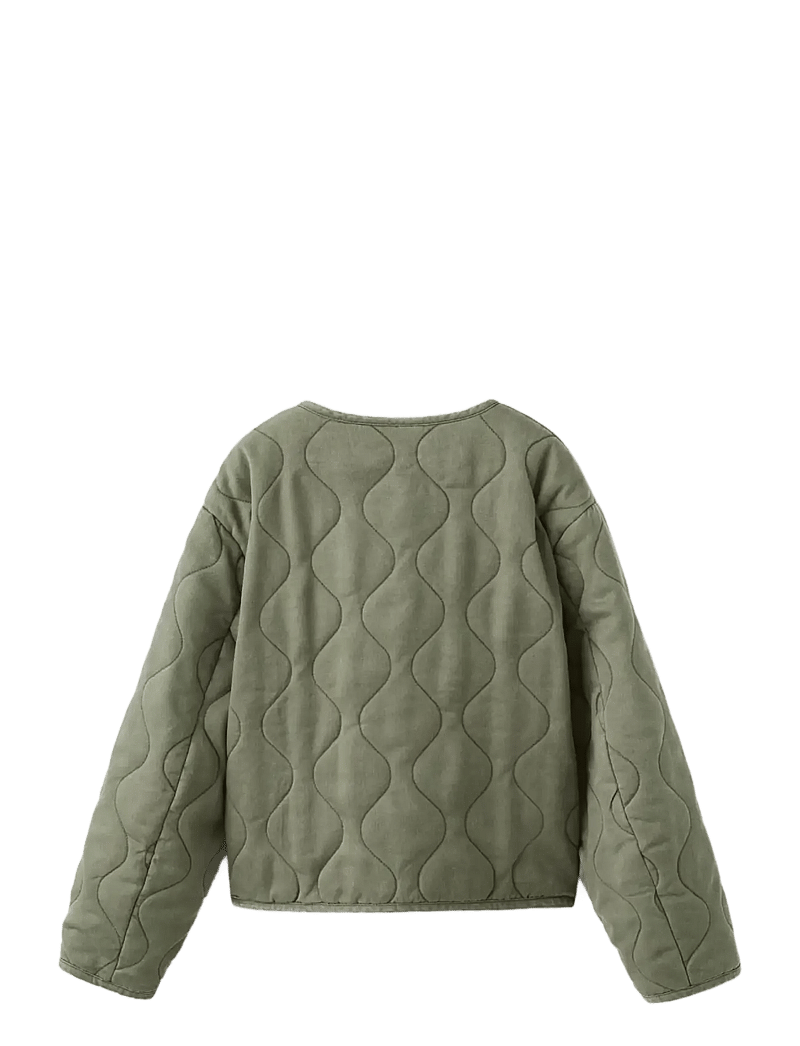 Mango - Padded lyocell jacket - quiltede jakker - beige - khaki - 1