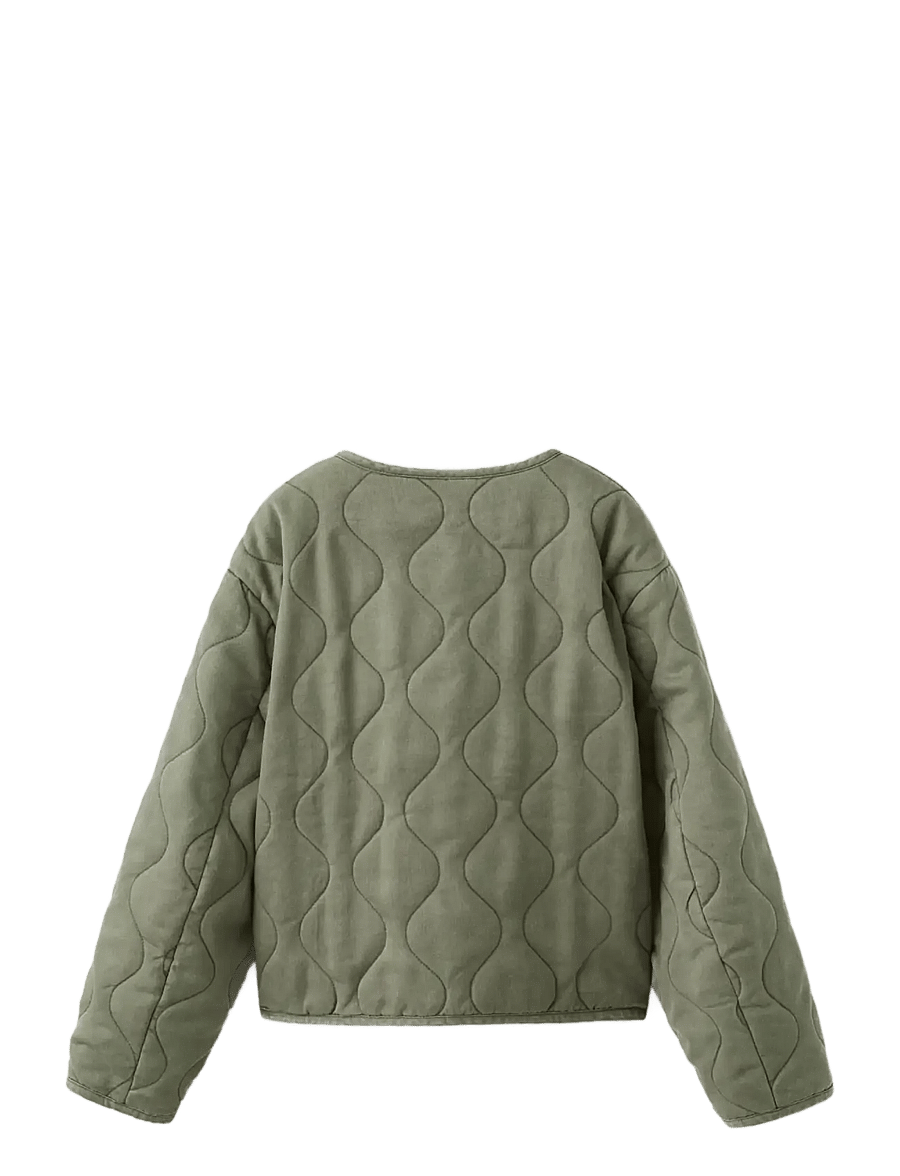 Mango - Padded lyocell jacket - quiltade jackor - beige - khaki - 1