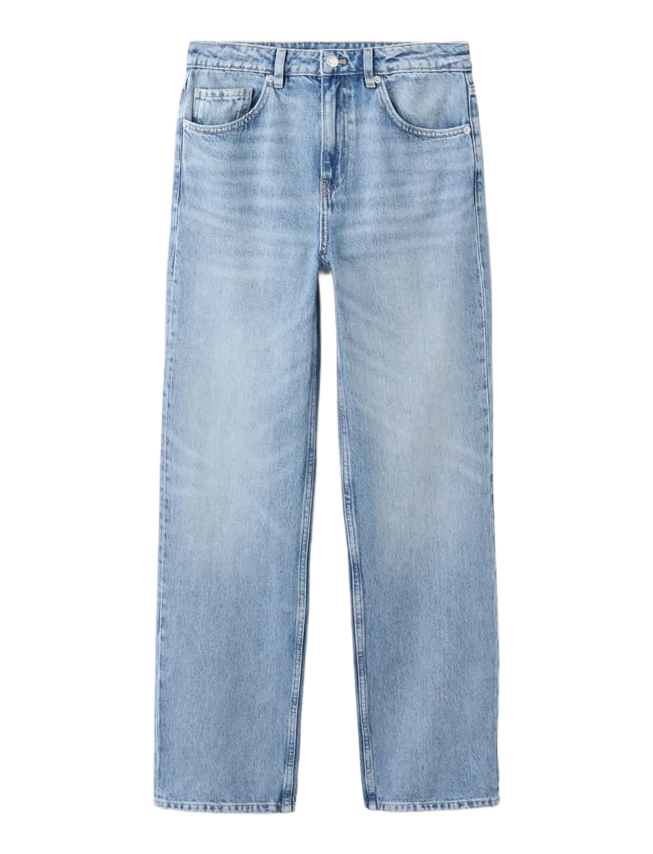 MANGO Straight Low-Waist Jeans Blau - 36 - Damen