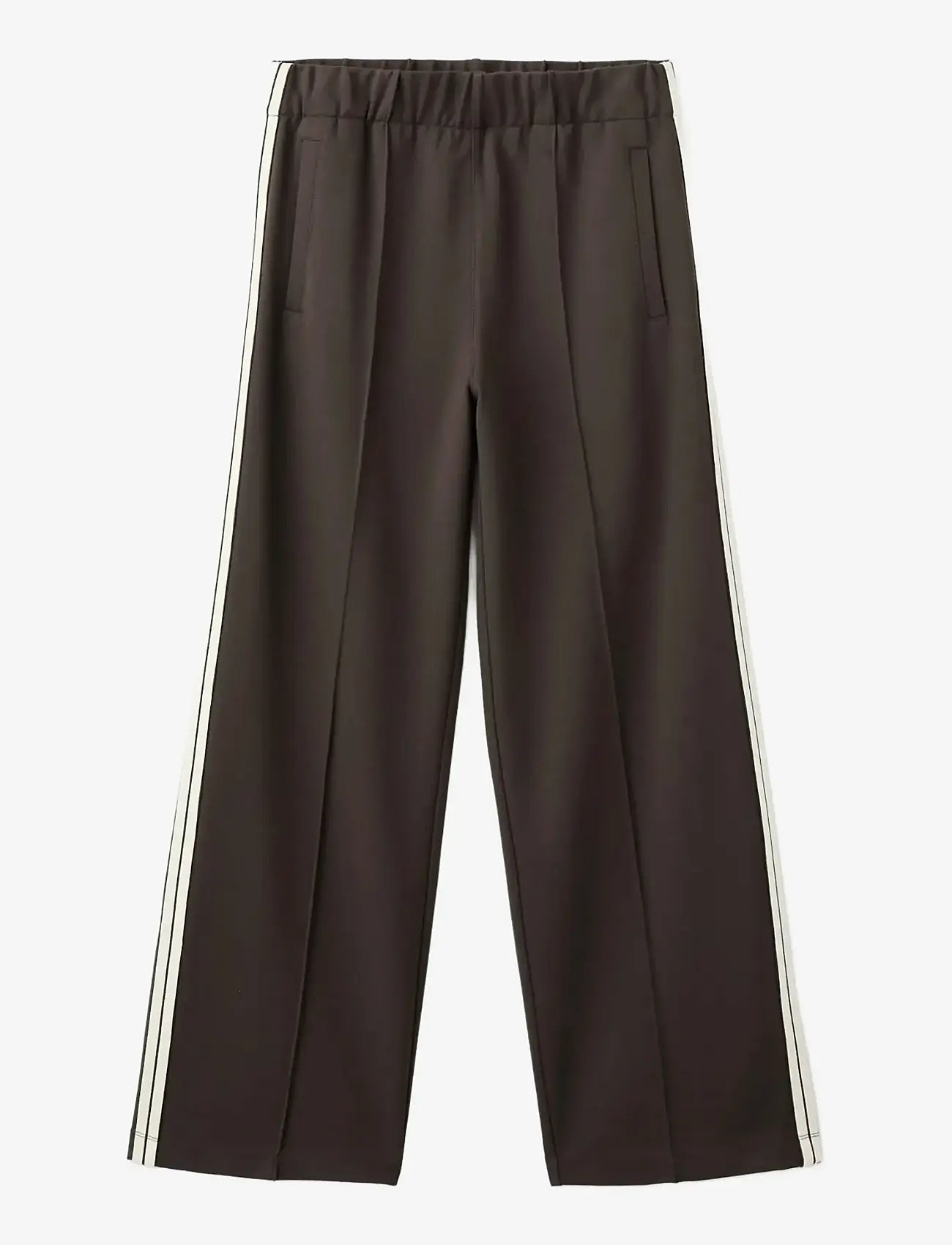 Mango - Contrast stripe straight trousers - die niedrigsten preise - brown - 1