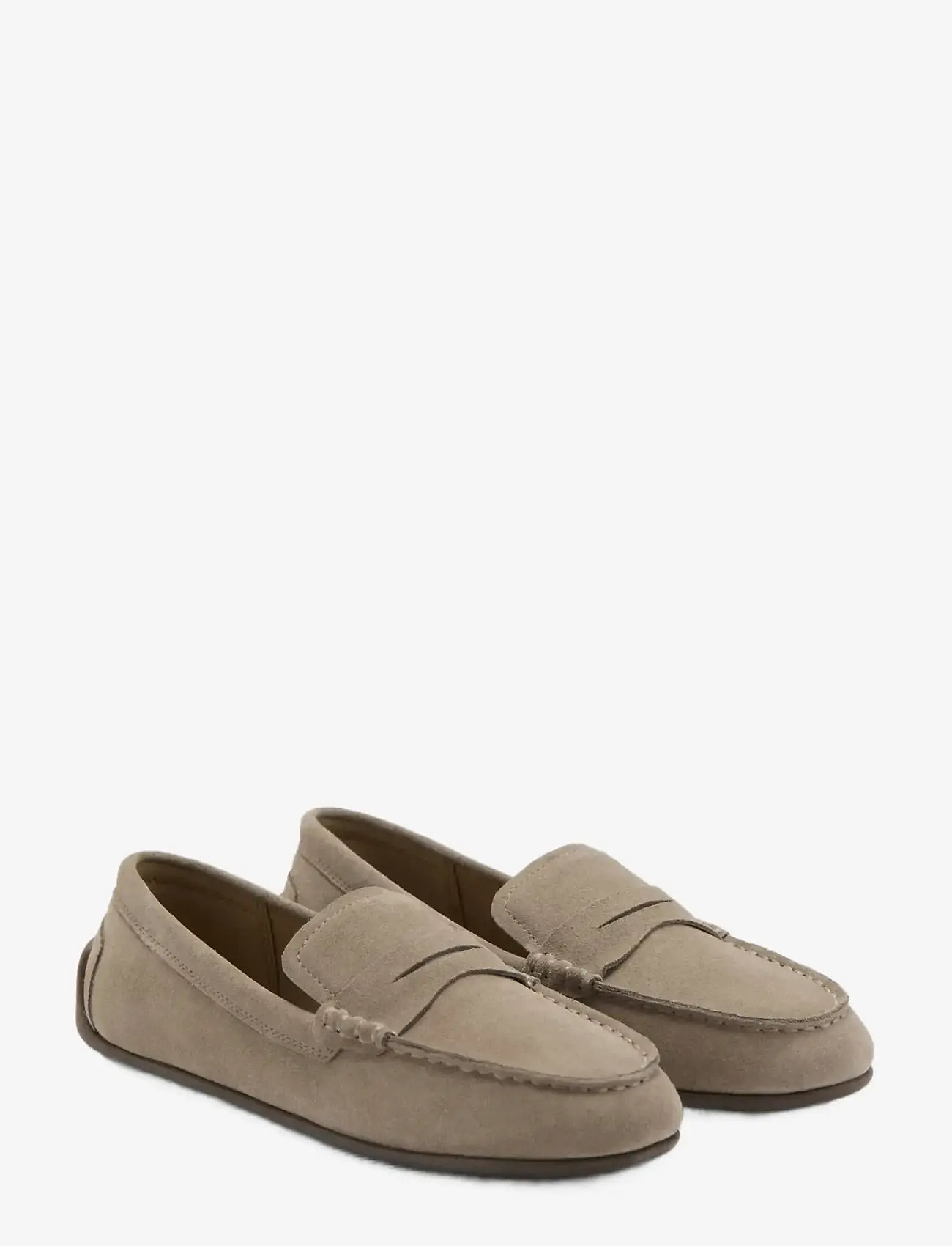 Mango - Leather loafers - lt pastel brown - 1