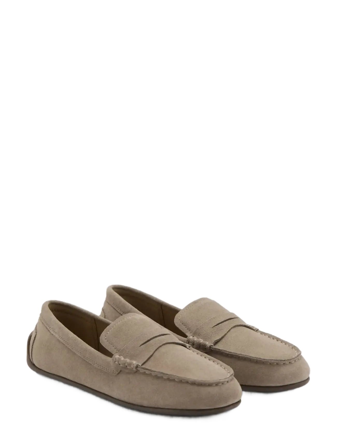 Mango - Leather loafers - lave sneakers - lt pastel brown - 1