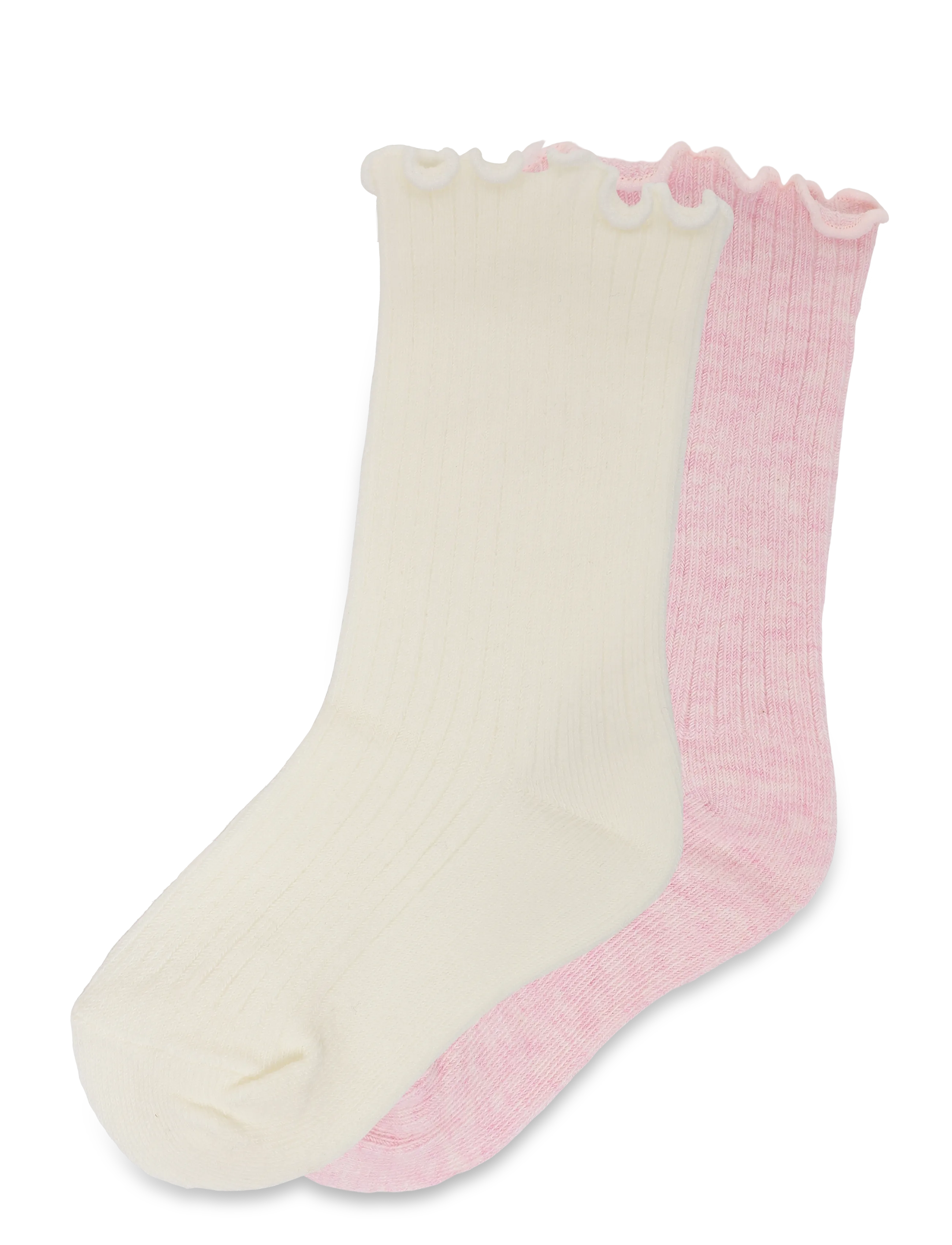 Mango 2 Pack Ribbed Socks, 3-4, Pink, Sokker & Strømpebukser > Sokker, Børn