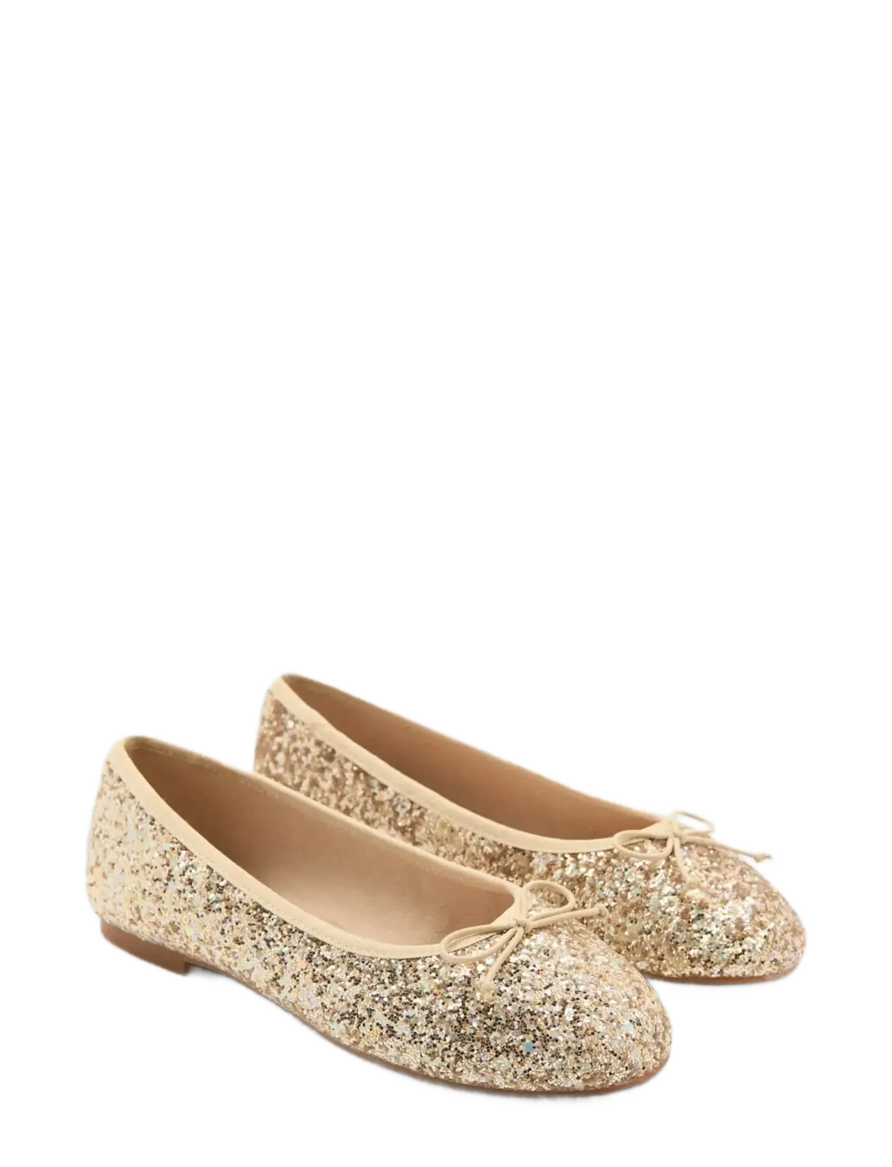 Mango - Glitter ballet flats - ballerinat ja slip on -kengät - gold - 1