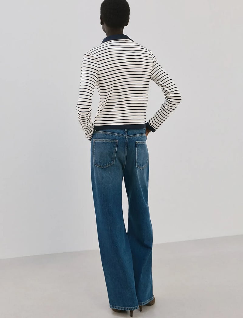 Mango - Striped cardigan with jewel buttons - cardigans - navy - 2