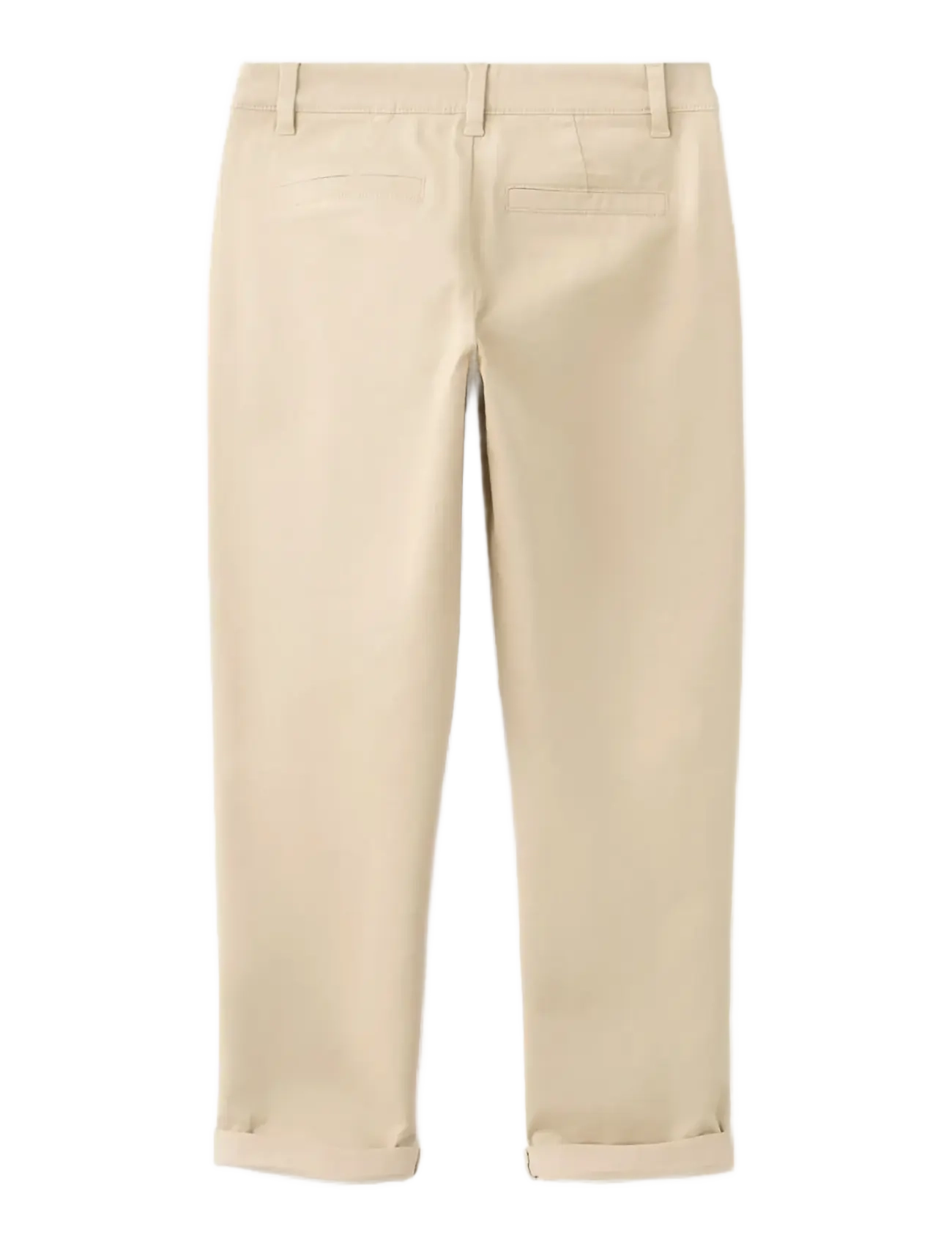 Mango - Chino trousers with turn-up hem - chinos - light beige - 1