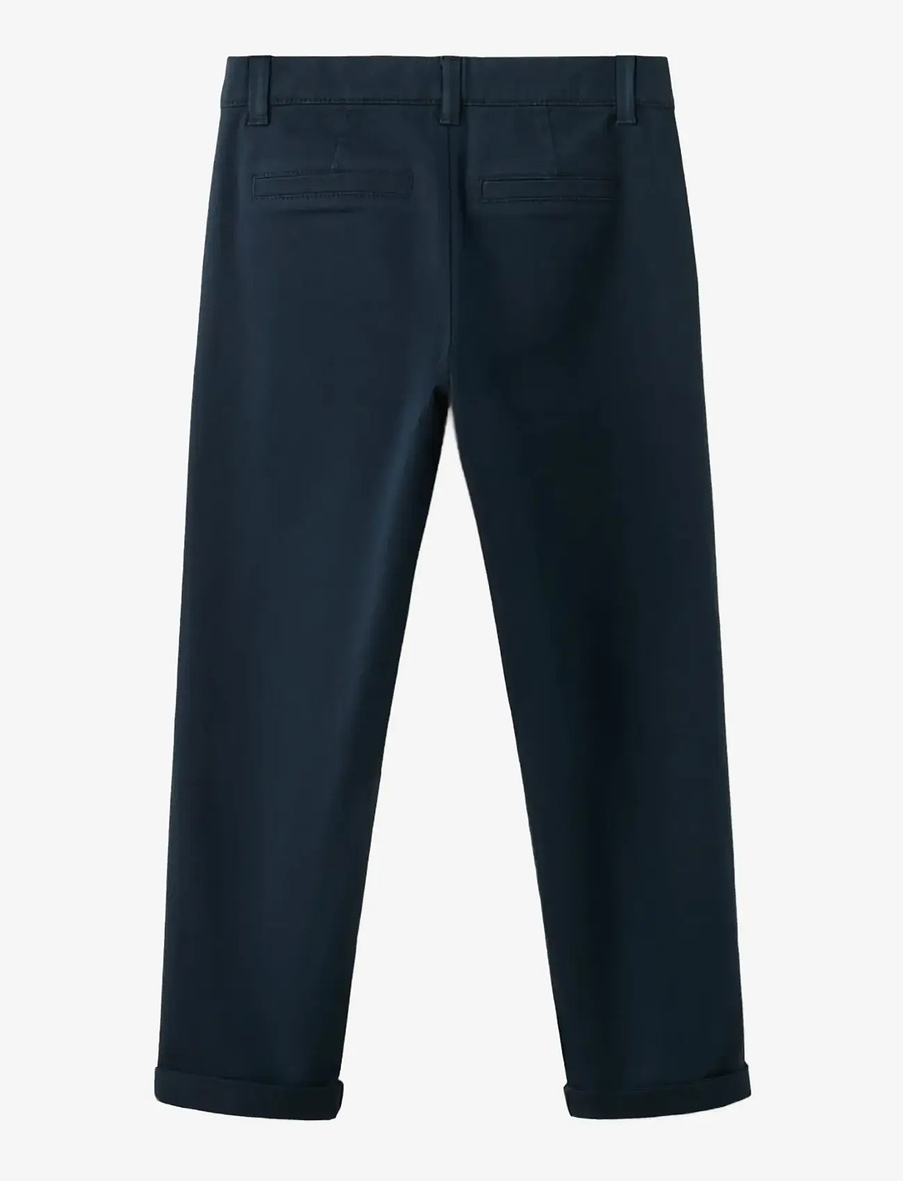 Mango - Chino trousers with turn-up hem - chinos - navy - 1