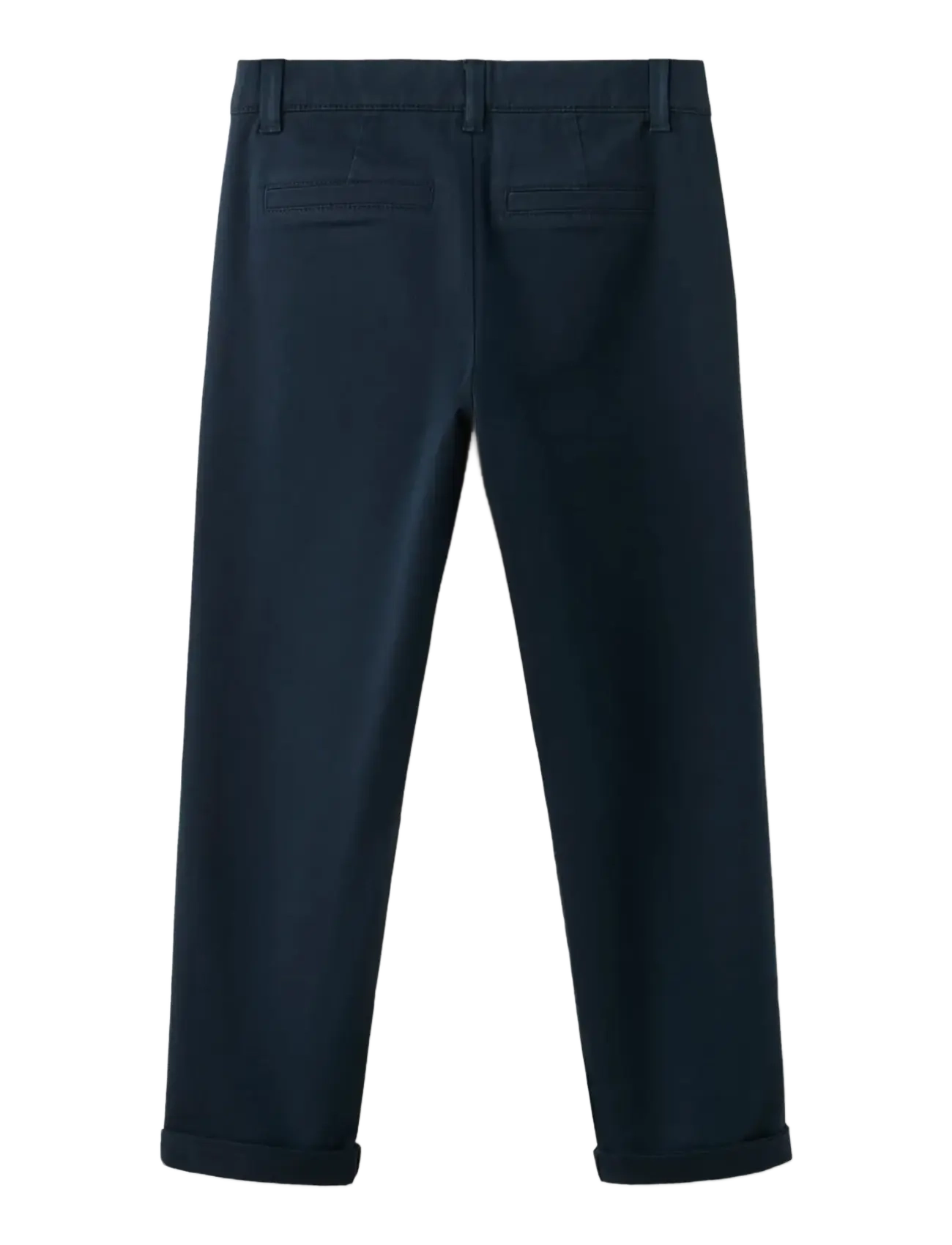 Mango - Chino trousers with turn-up hem - chinos - navy - 1