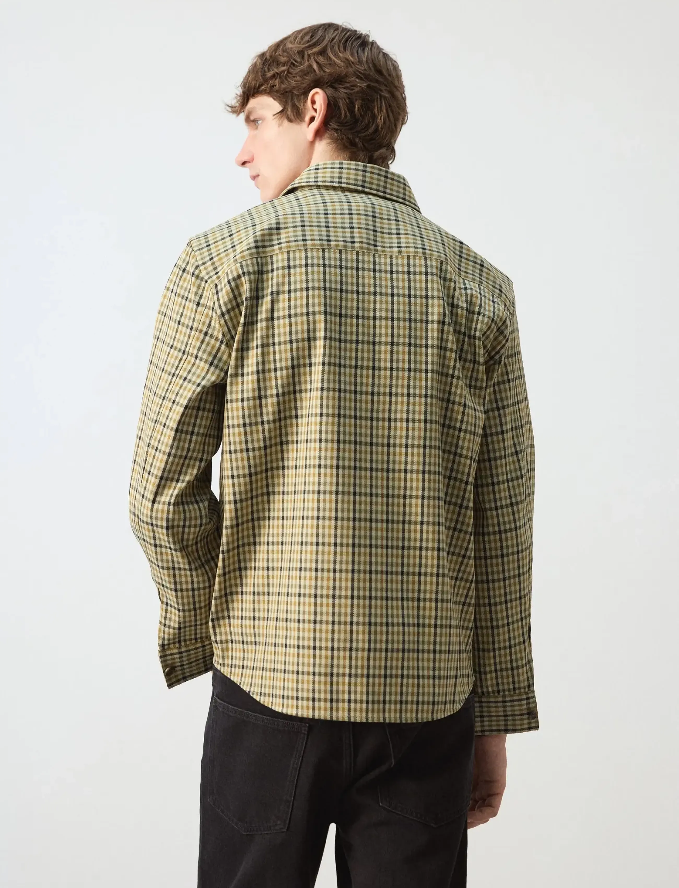 Checked Jacket With Button Print 2