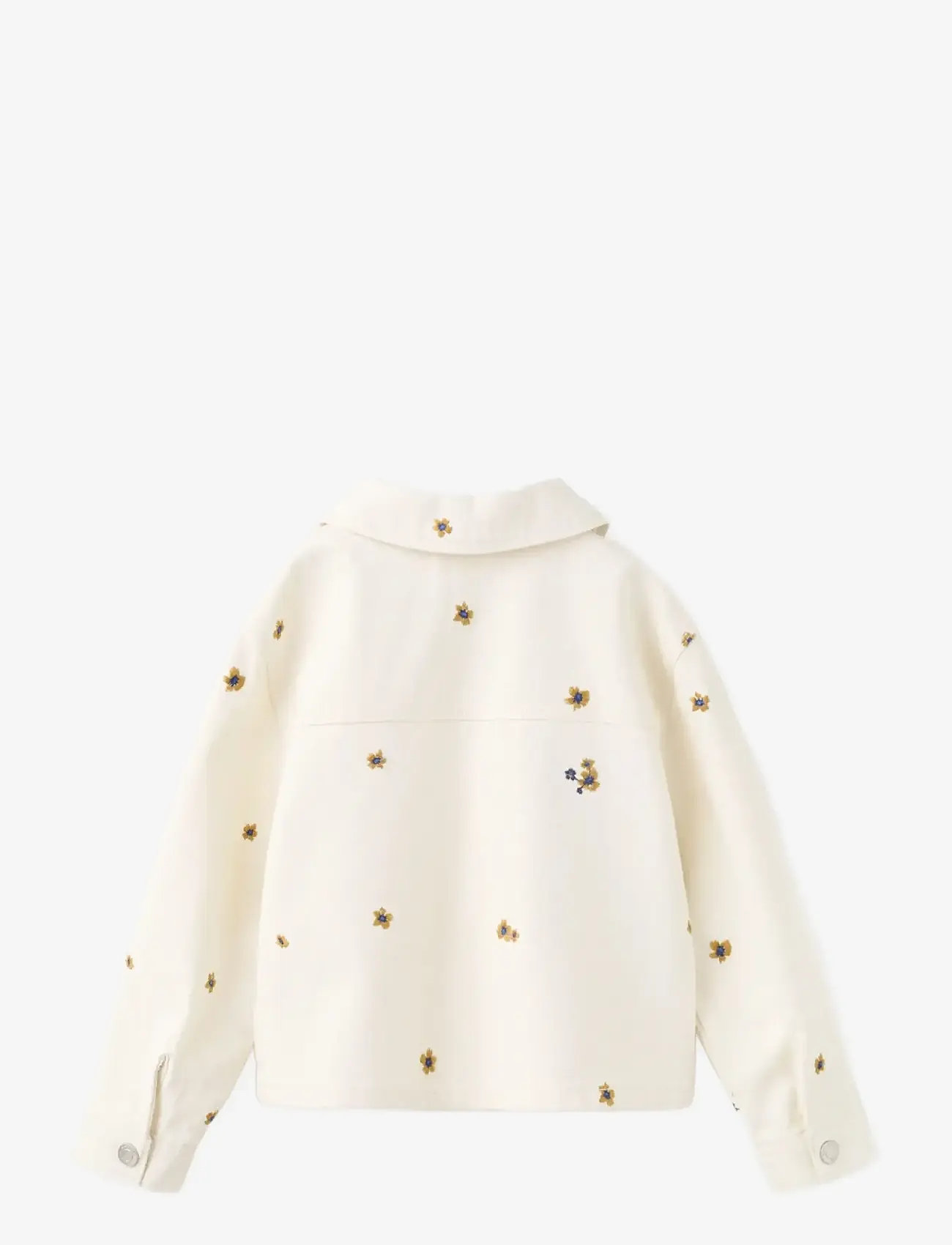 Mango - Denim jacket with embroidered details - denimjakker - light beige - 2