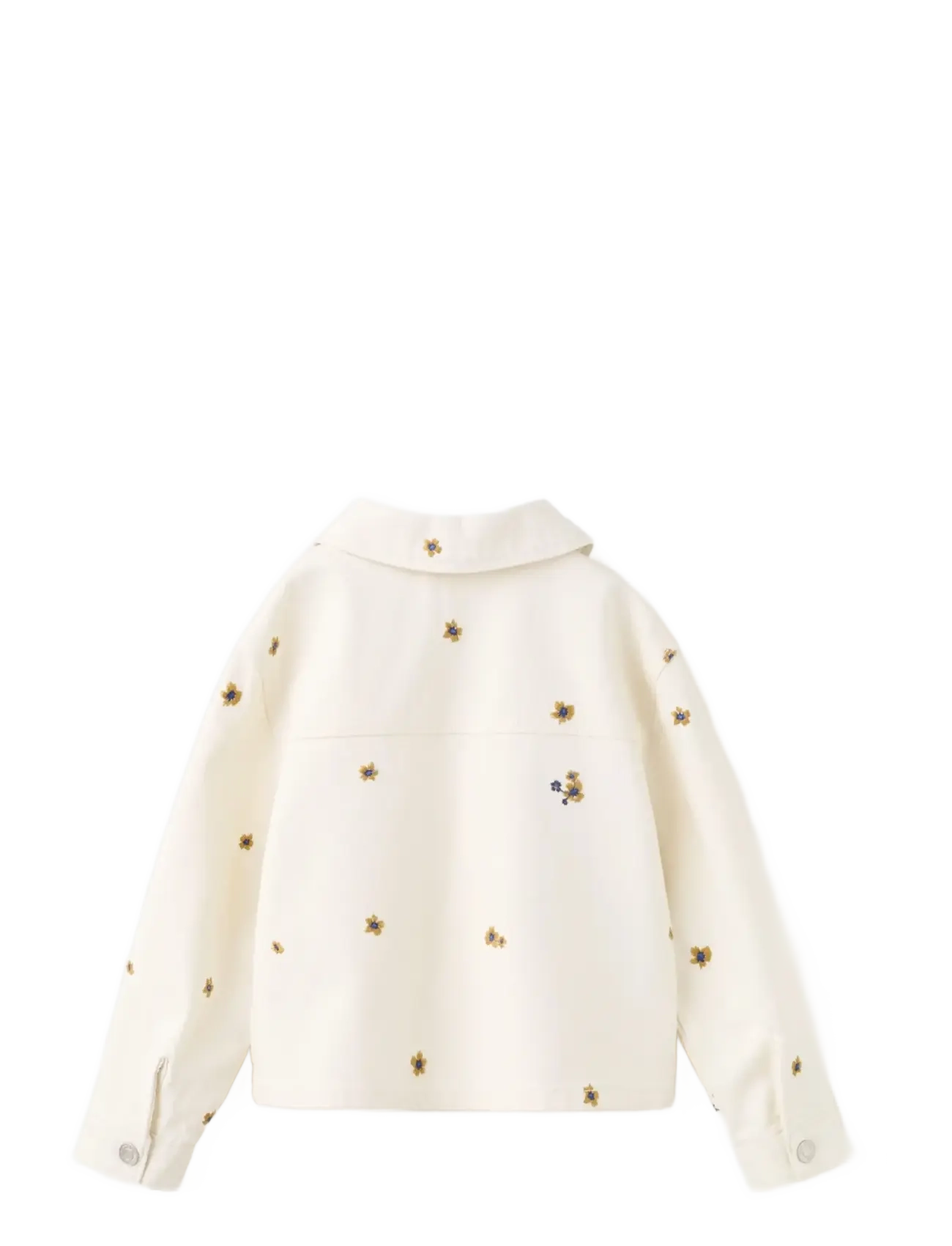 Mango - Denim jacket with embroidered details - denimjakker - light beige - 2