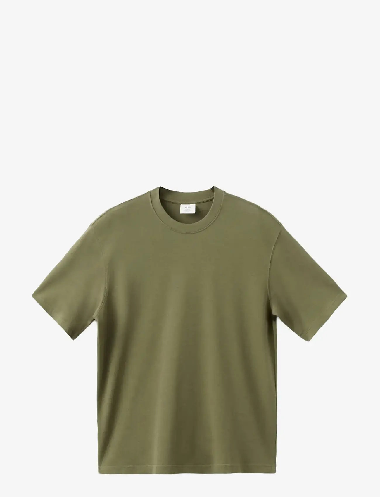 Mango - Heavy weight relaxed fit T-shirt - madalaimad hinnad - dark green - 1