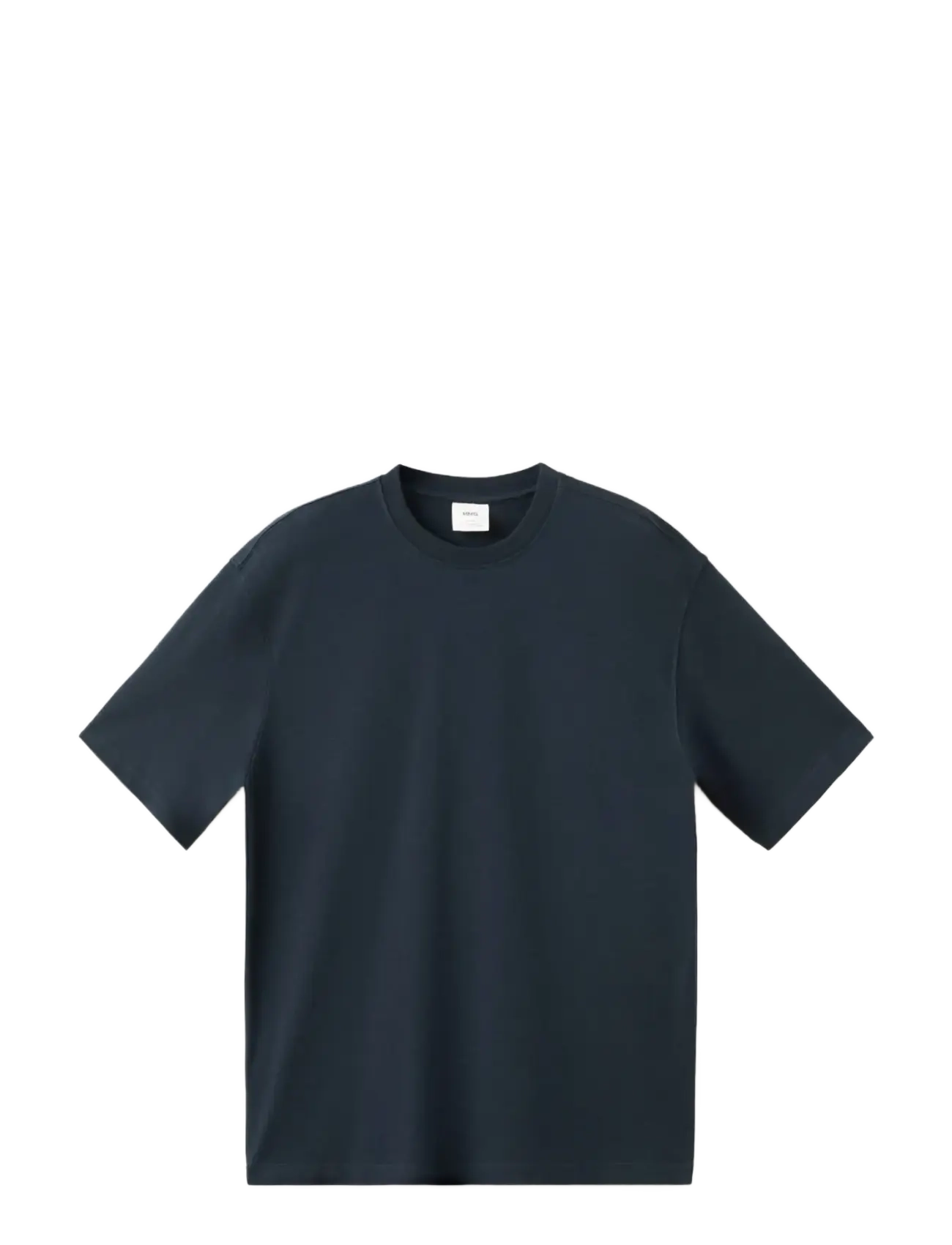 Mango Heavy weight relaxed fit T-shirt - T-shirts - NAVY / navy