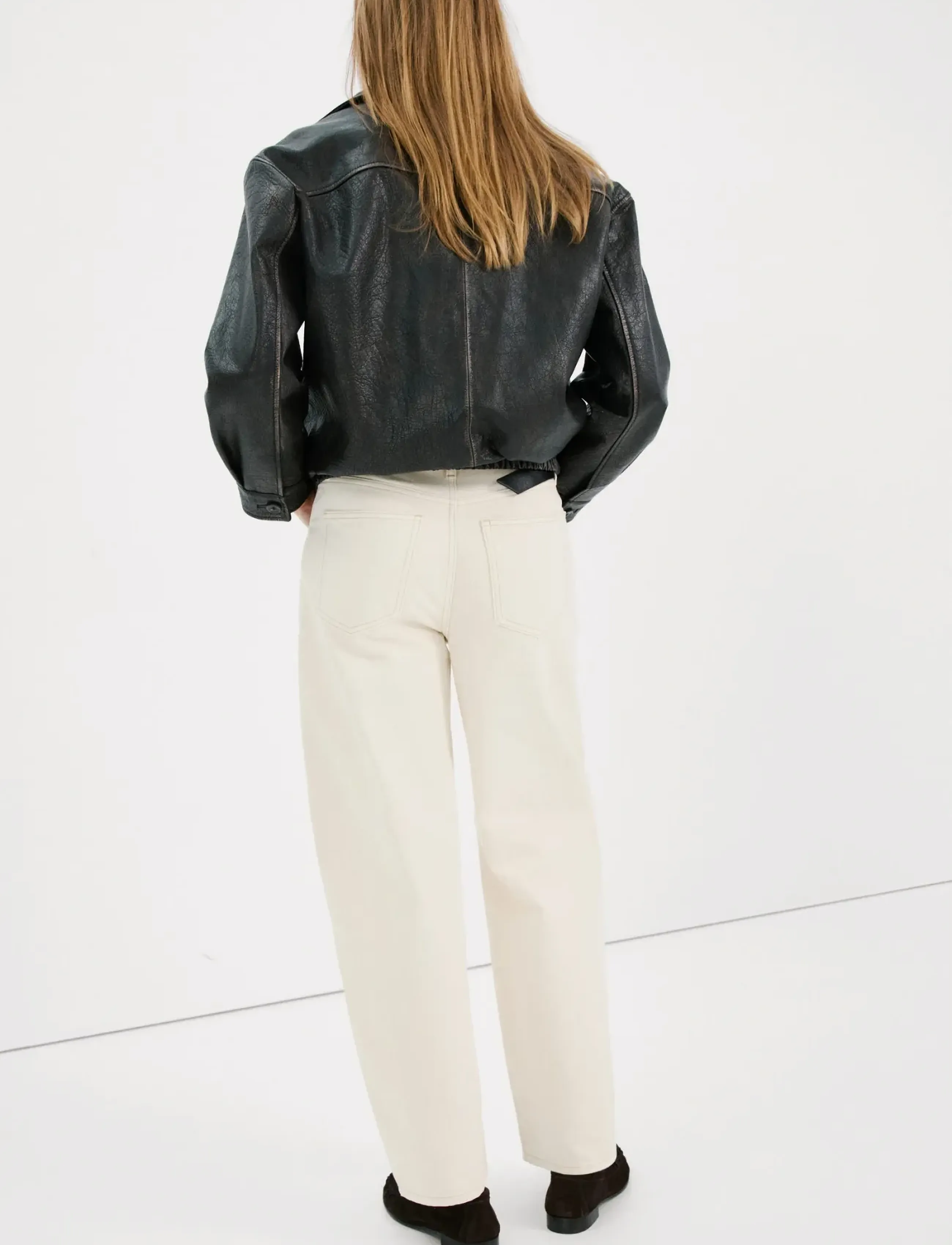 Mango - High-waisted barrel jeans - laveste priser - natural white - 2