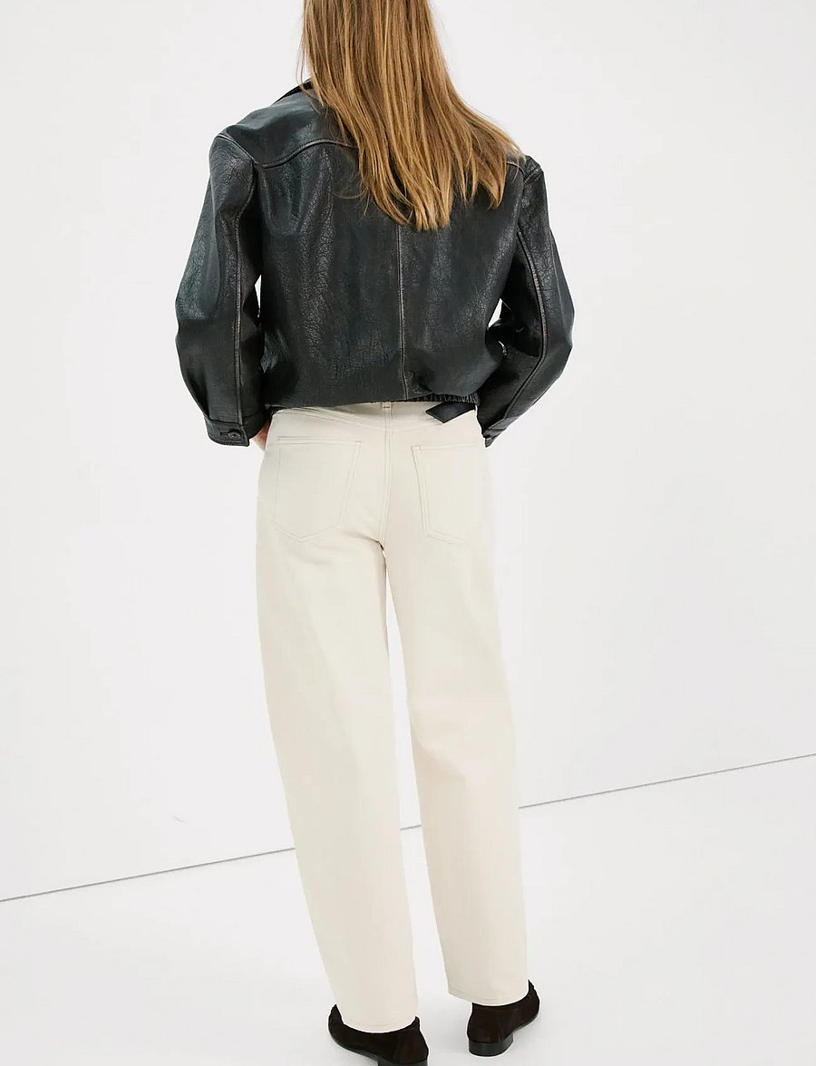 Mango - High-waisted barrel jeans - barrel jeans - natural white - 2