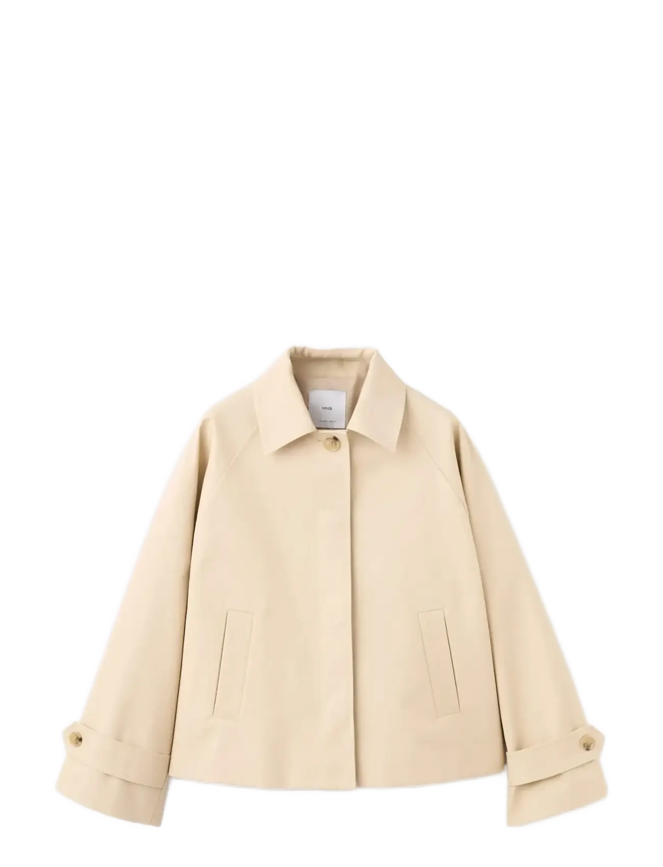 MANGO Oversized Kurz Trench Beige - XL - Damen