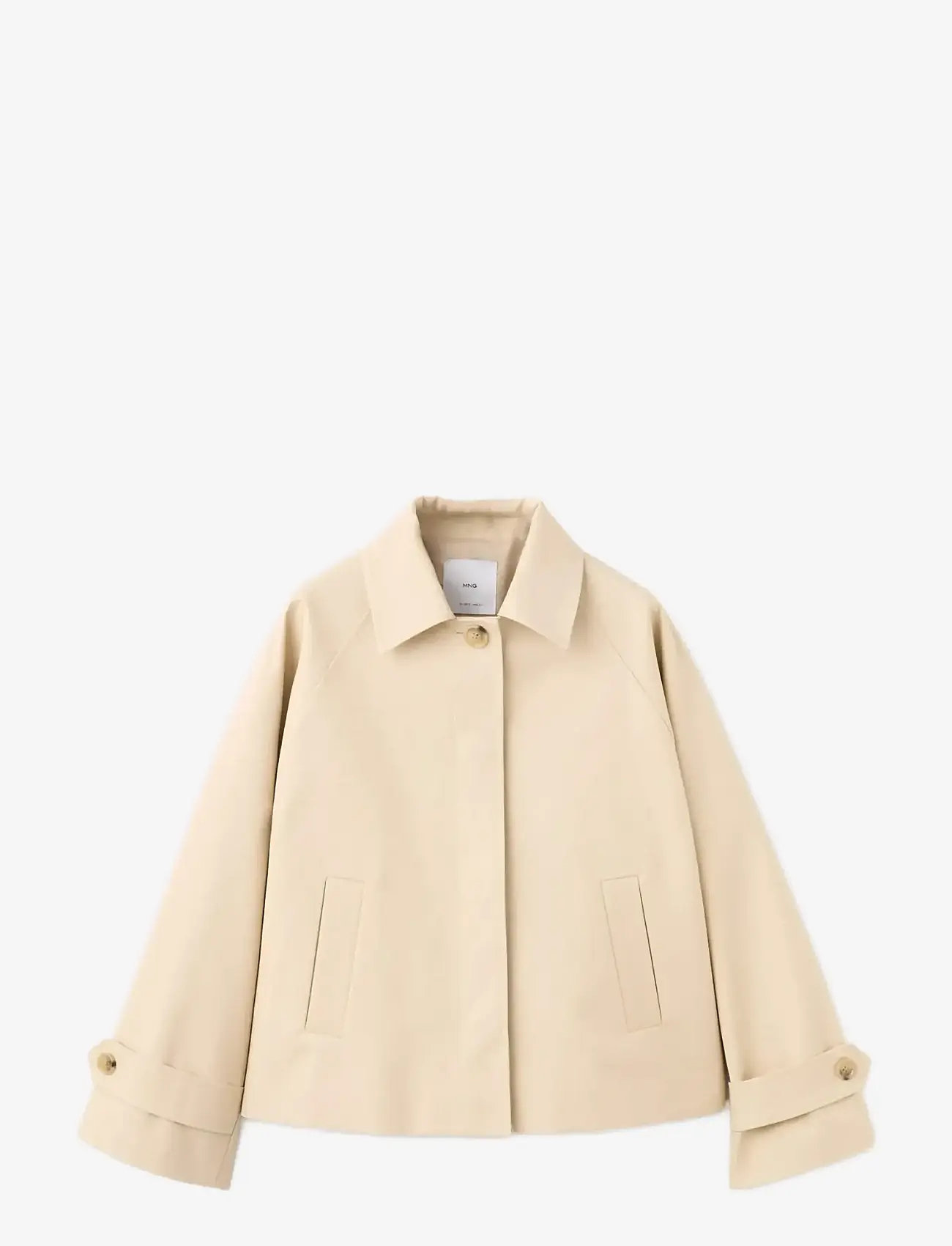 Mango - Oversized short trench - forårsjakker - light beige - 1