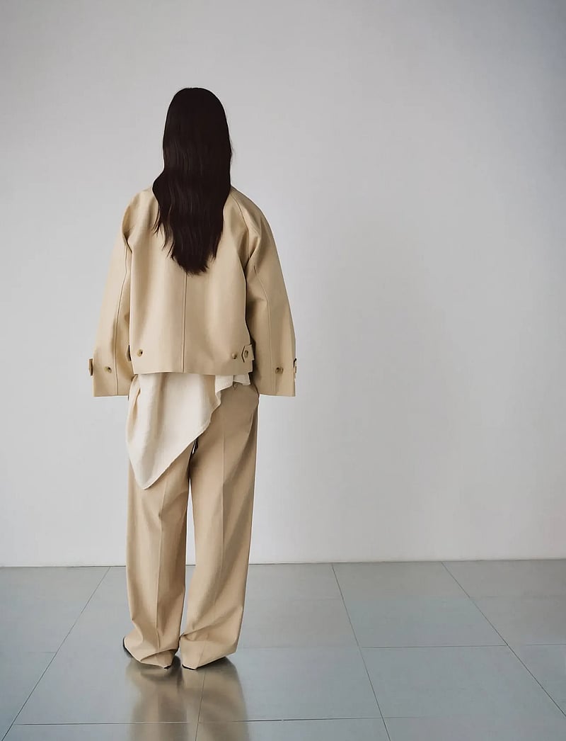 Mango - Oversized short trench - forårsjakker - light beige - 2