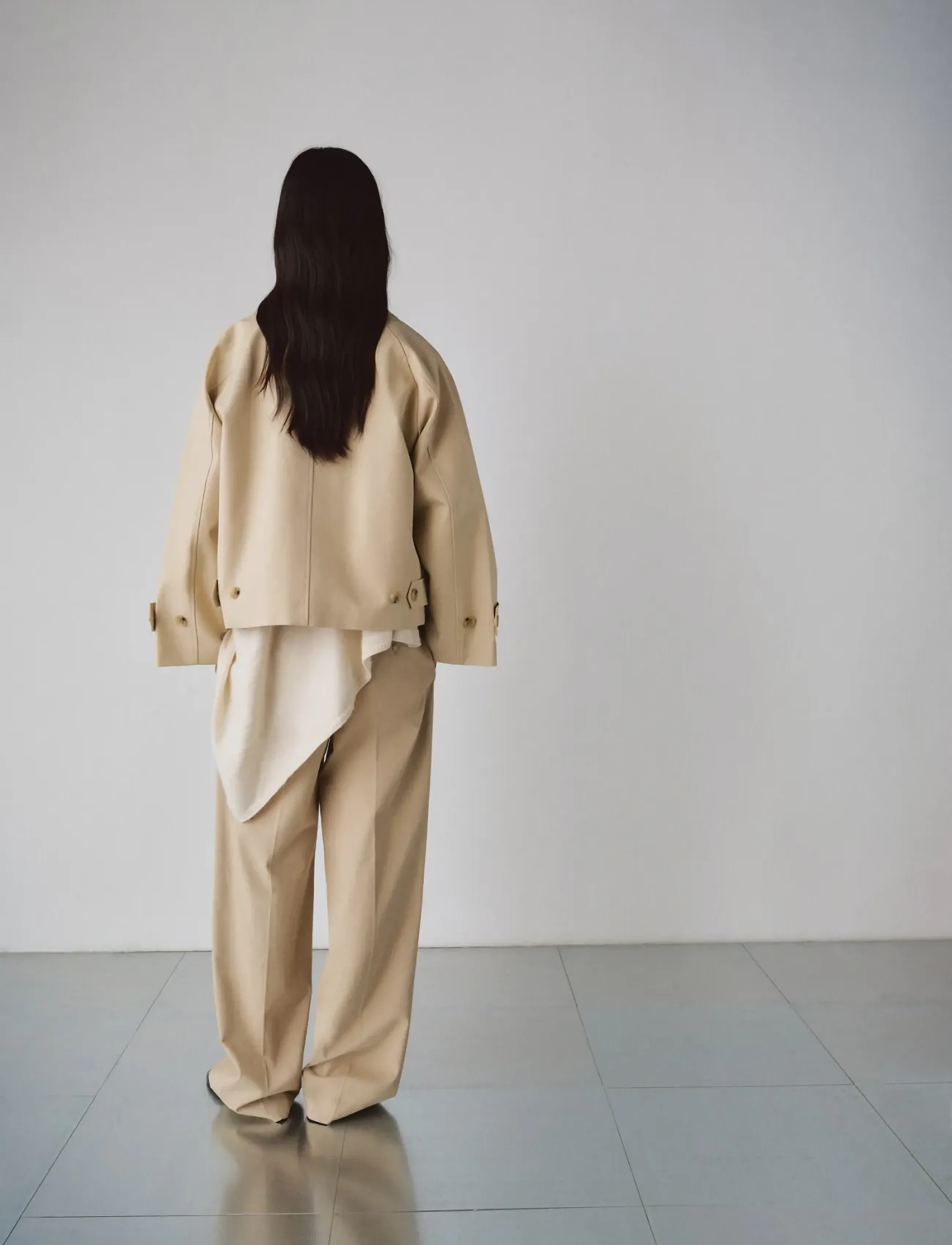 Mango - Oversized short trench - forårsjakker - light beige - 2