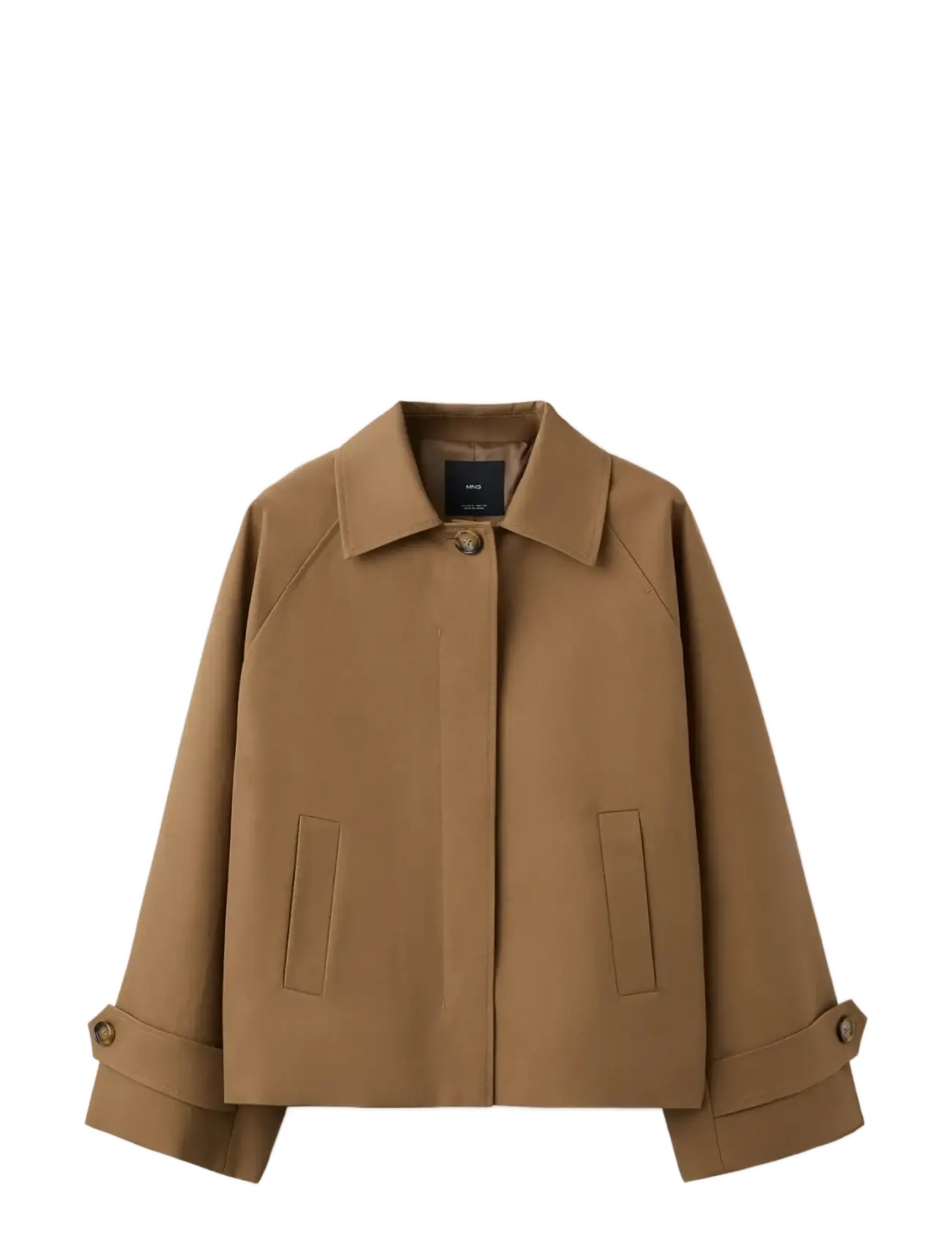 MANGO Oversized Kurz Trench Braun - XL - Damen
