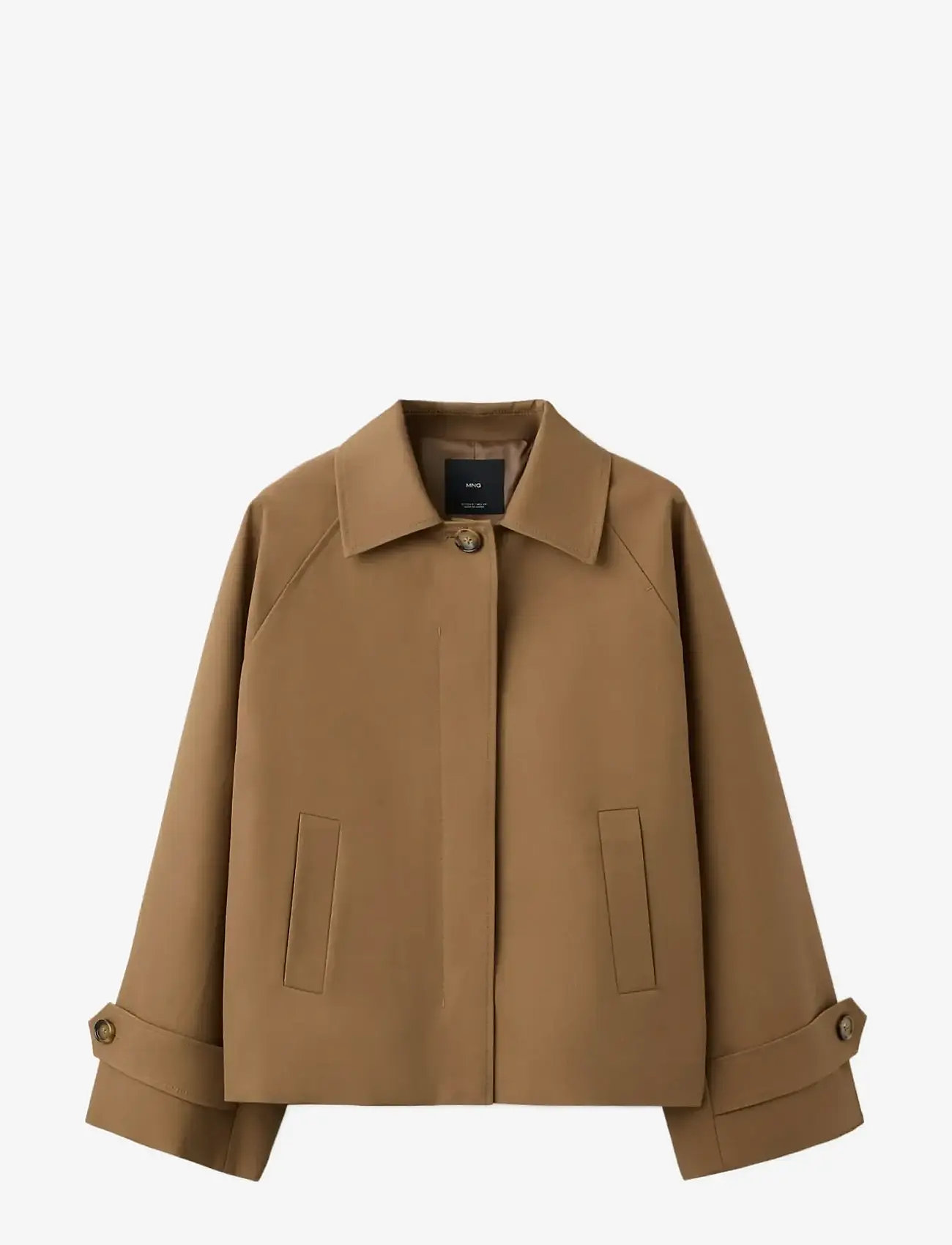 Mango - Oversized short trench - forårsjakker - medium brown - 1