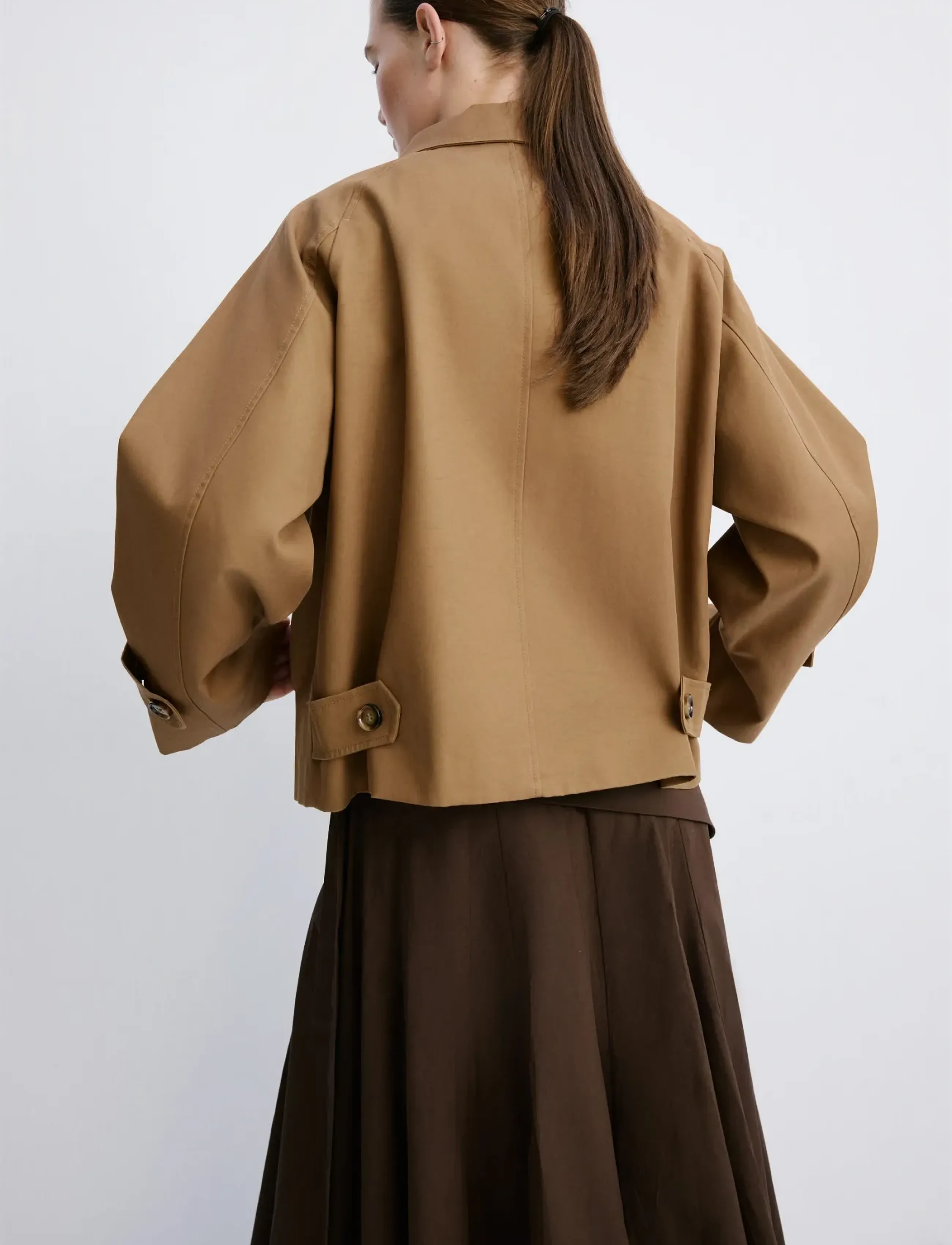 Mango - Oversized short trench - Üleriided - medium brown - 2