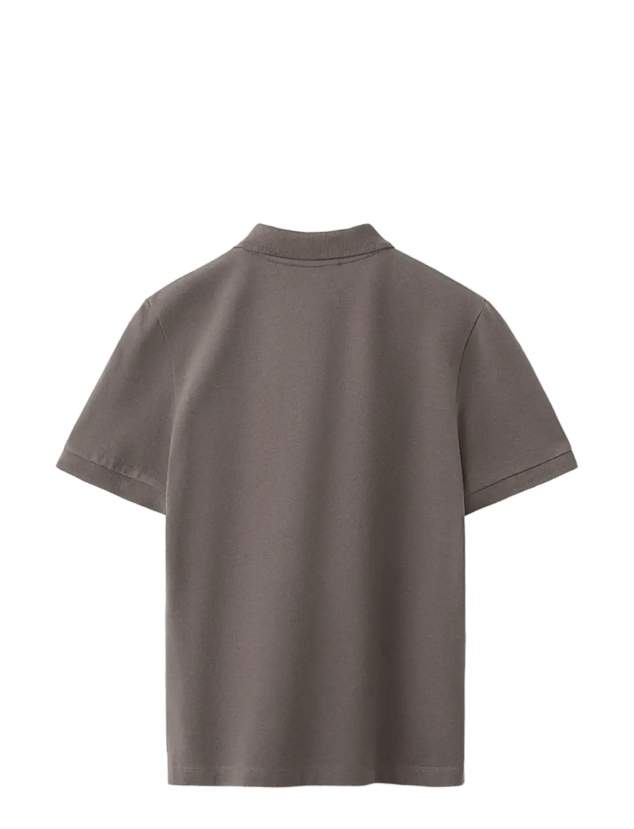 Mango - Cotton polo shirt - kortærmede poloer - dark brown - 2