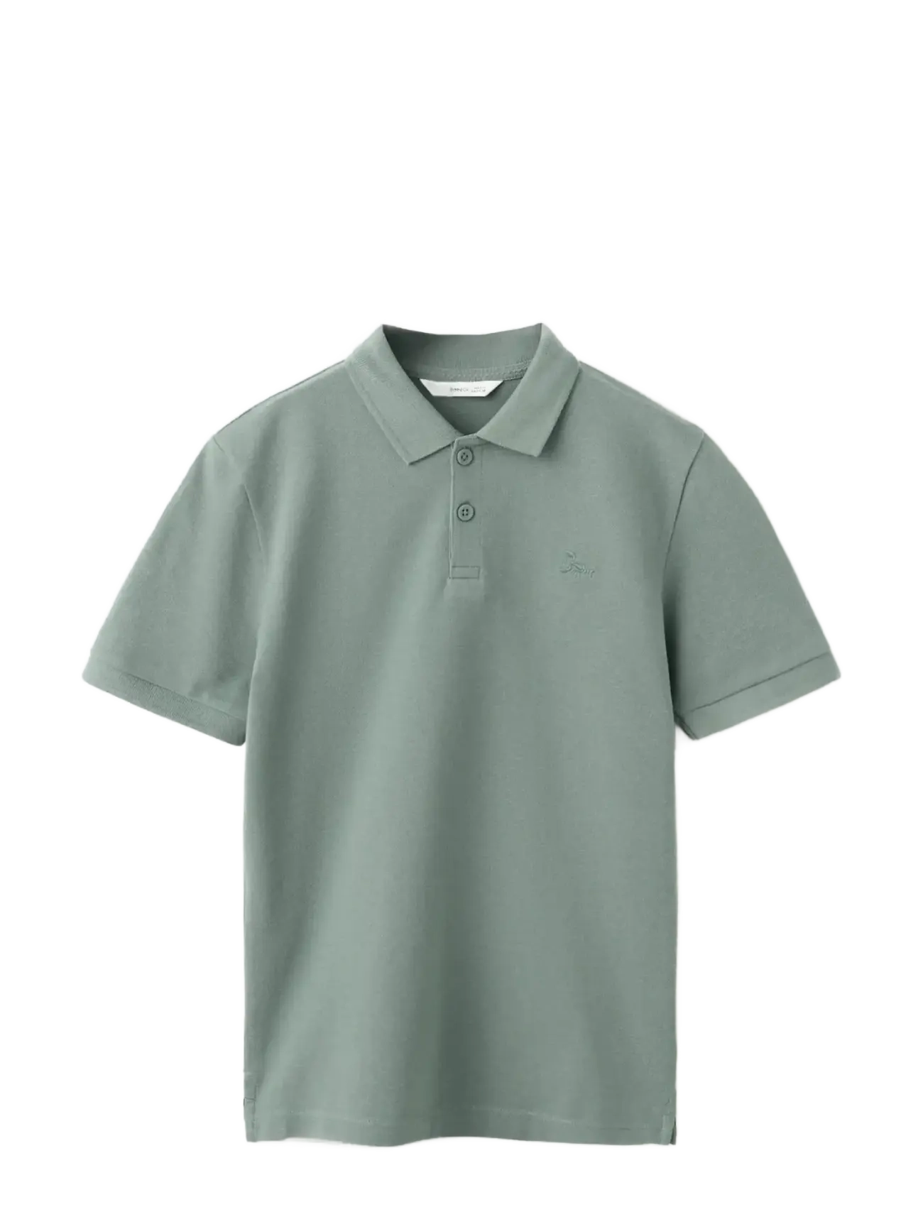 Mango Cotton polo shirt - Kleidung - GREEN / khaki/green
