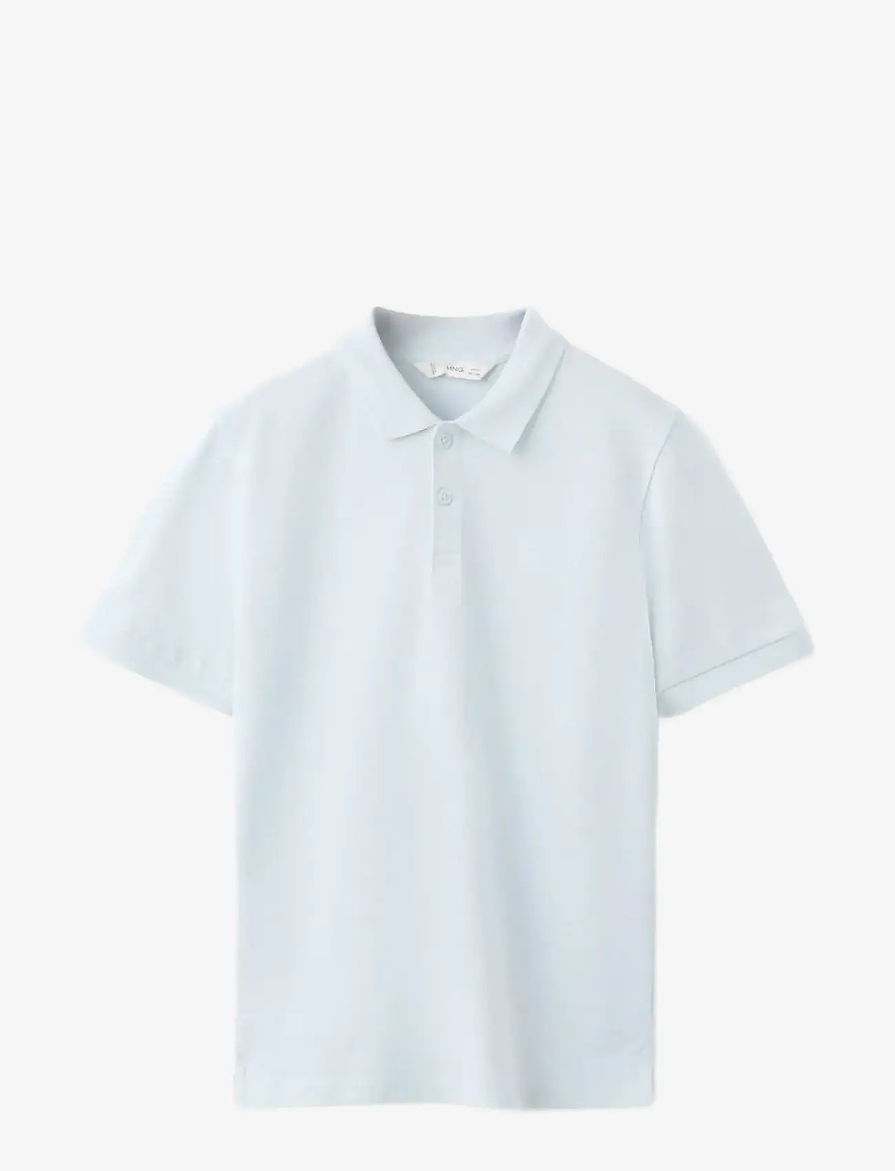 Mango - Cotton polo shirt - kortærmede poloer - lt-pastel blue - 0