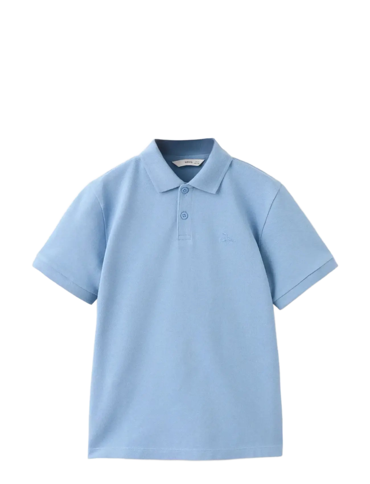 Mango Cotton Polo Shirt, Børn, Polo T-shirt, Blå, Str: 5-6