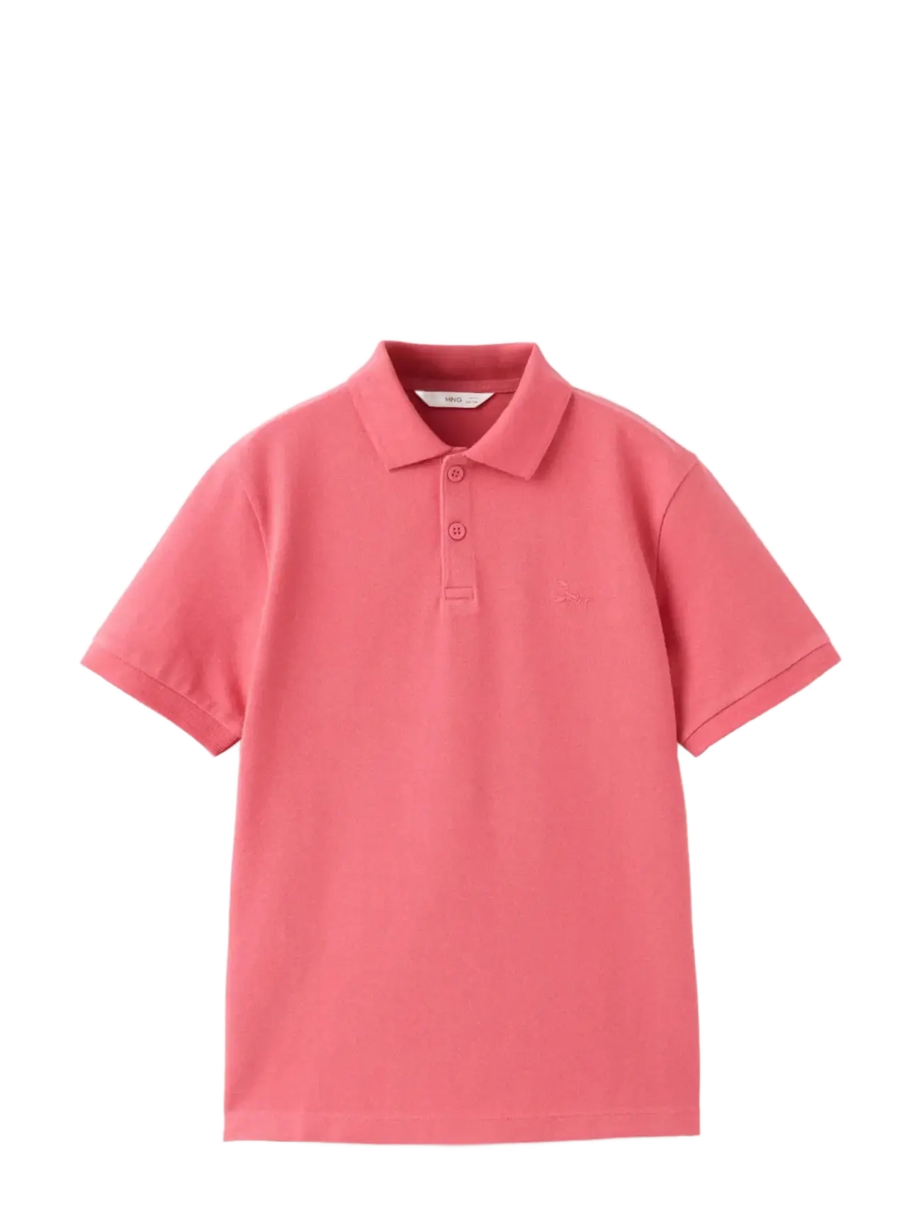 Mango Cotton Polo Shirt, Børn, Polo T-shirt, Rød, Str: 9-10