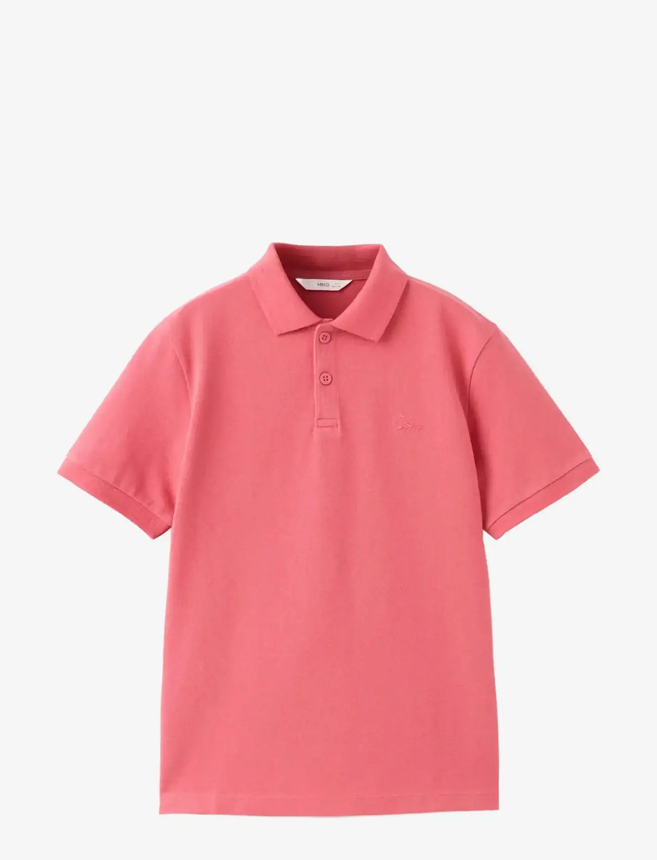 Mango - Cotton polo shirt - kortærmede poloer - red - 0