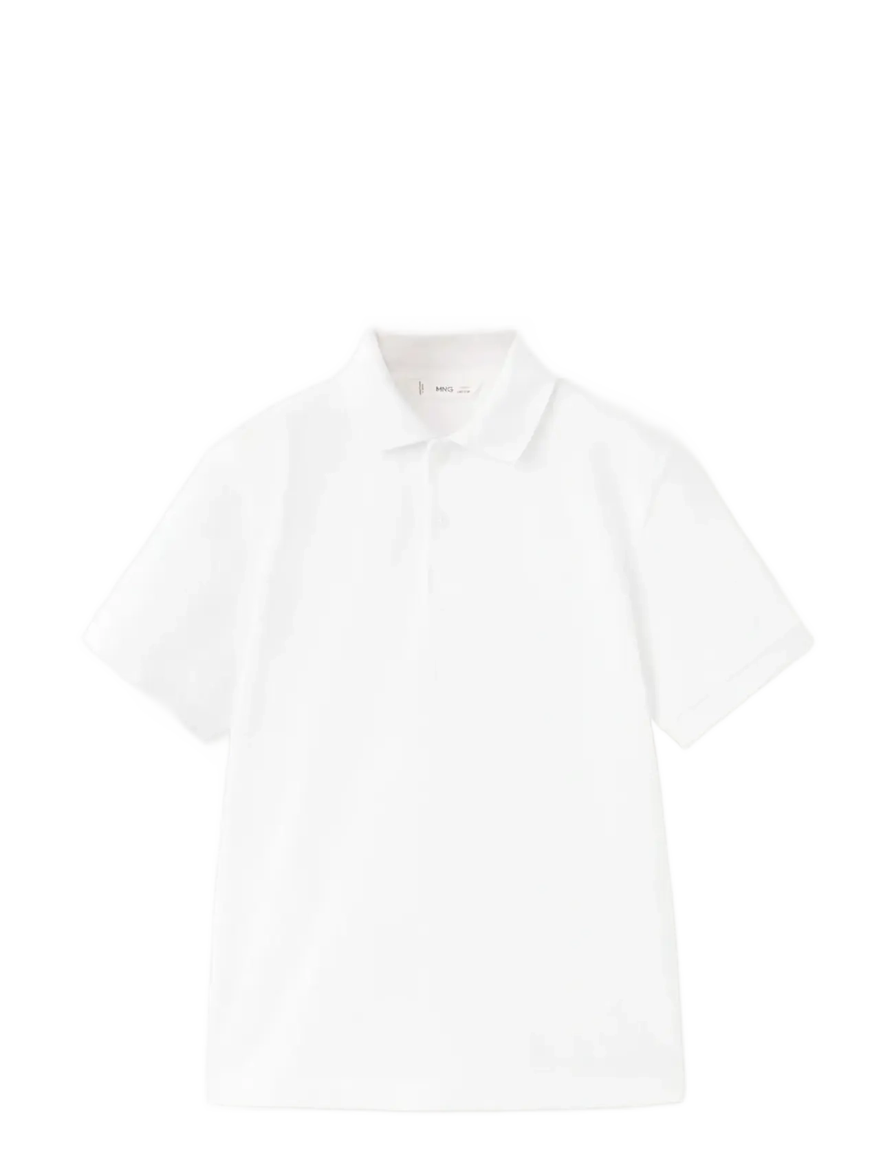 Mango Cotton polo shirt - Poloshirts - WHITE / white