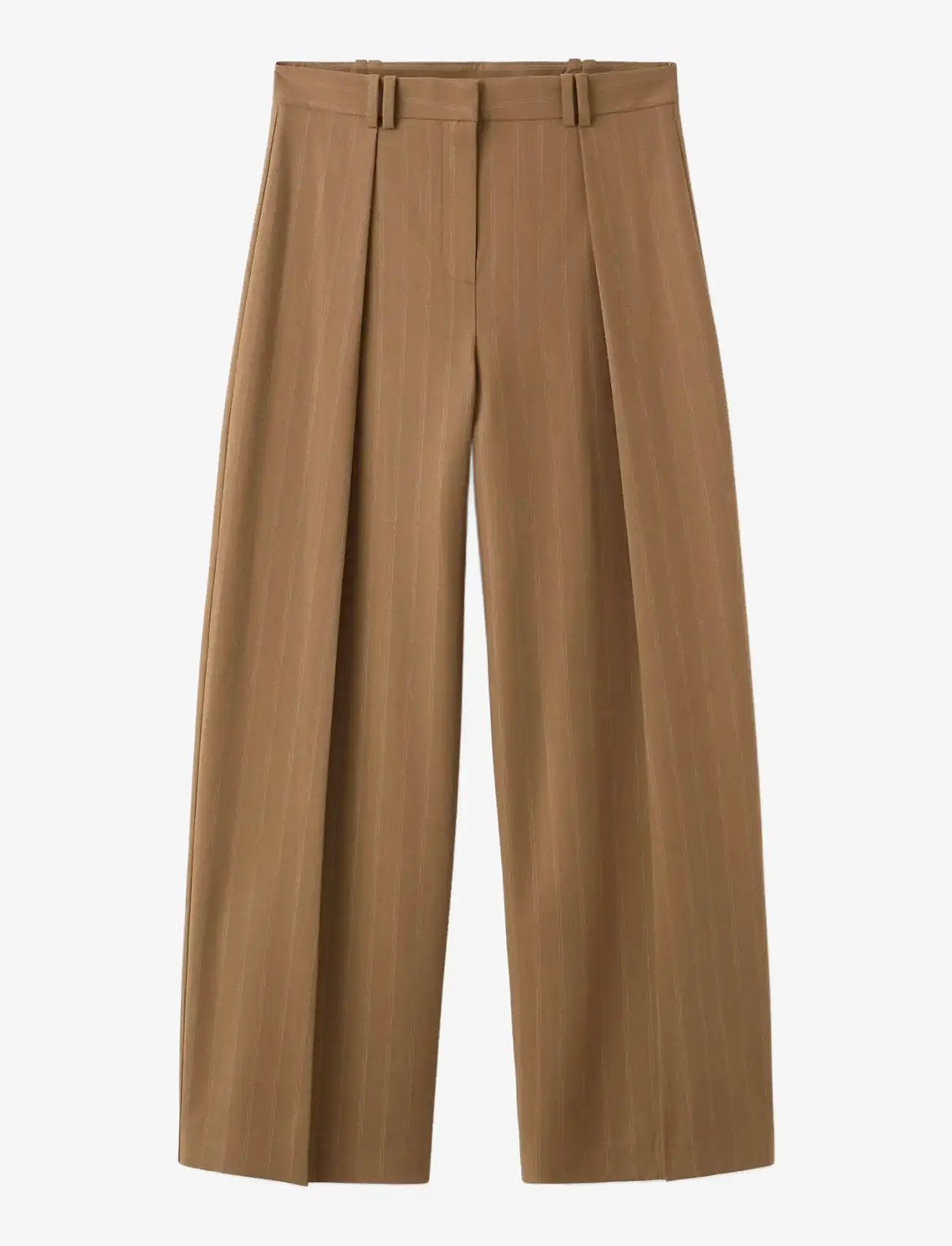 Mango - Pinstripe suit trousers - habitbukser - dark brown - 1