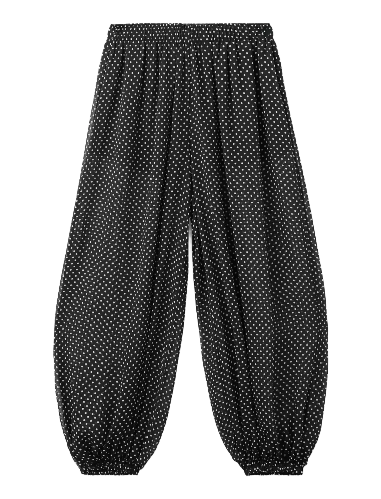 MANGO Polka Dot Baggy Hosen Schwarz - M - Damen