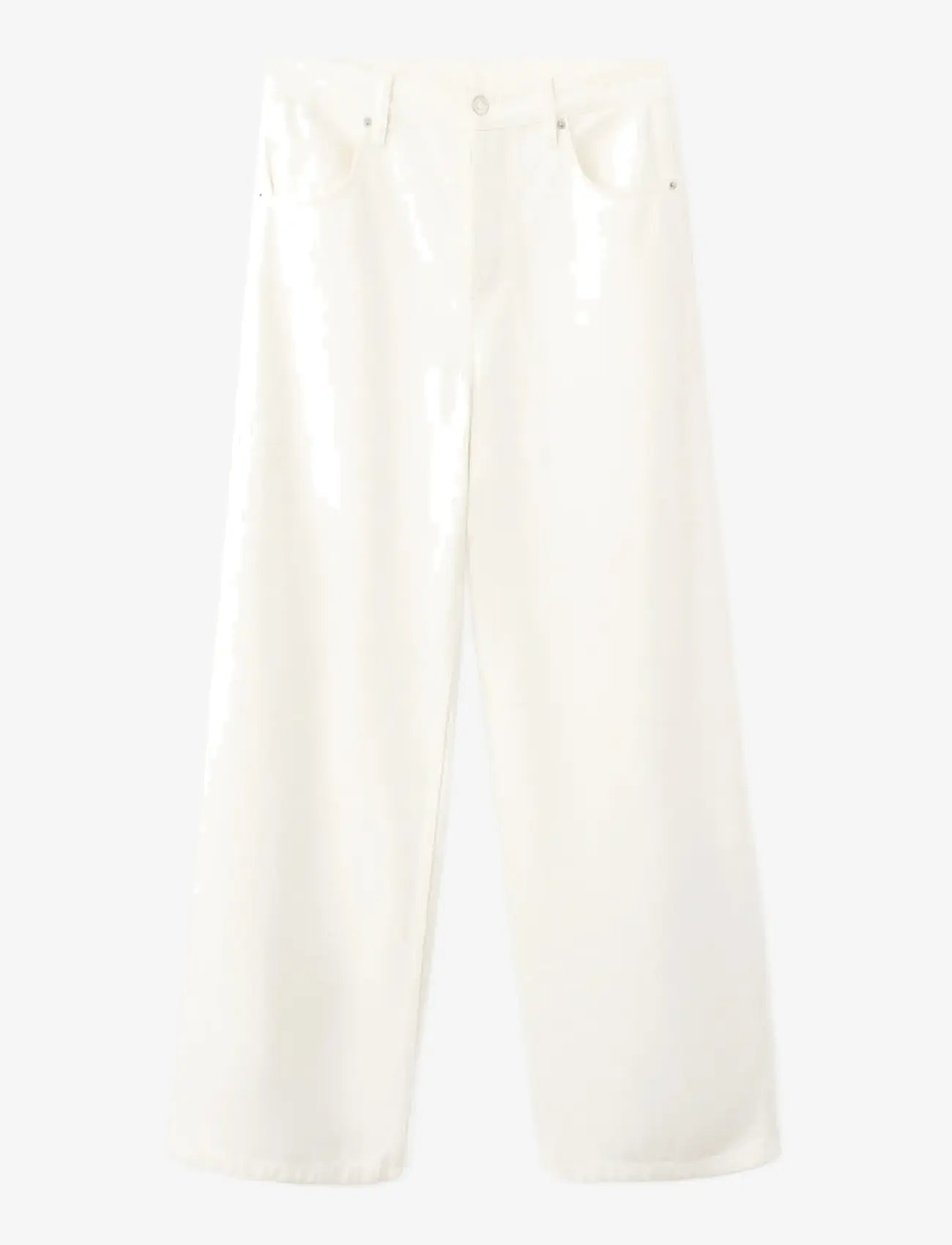 Mango - High-rise balloon jeans - barrel jeans - white - 1