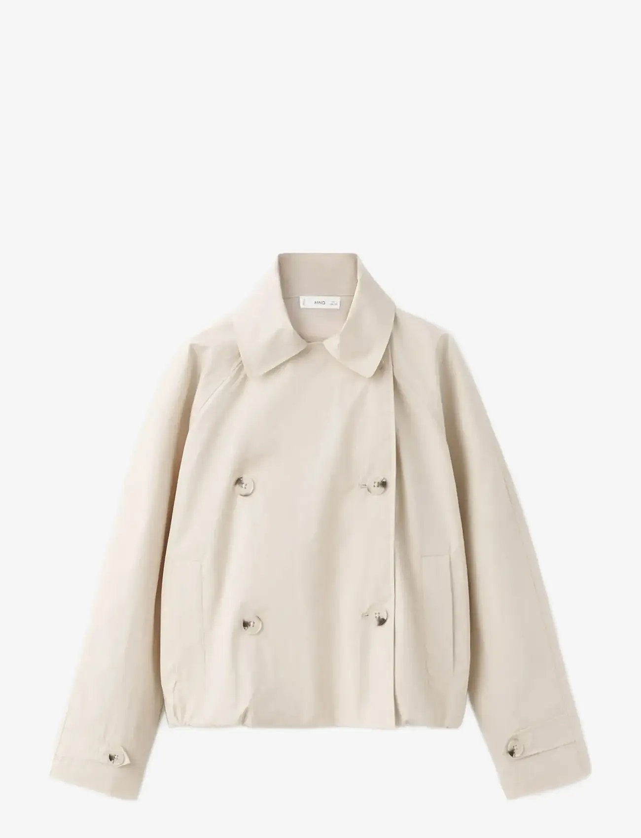 Mango - Double-breasted trench coat - lette jakker - light beige - 1