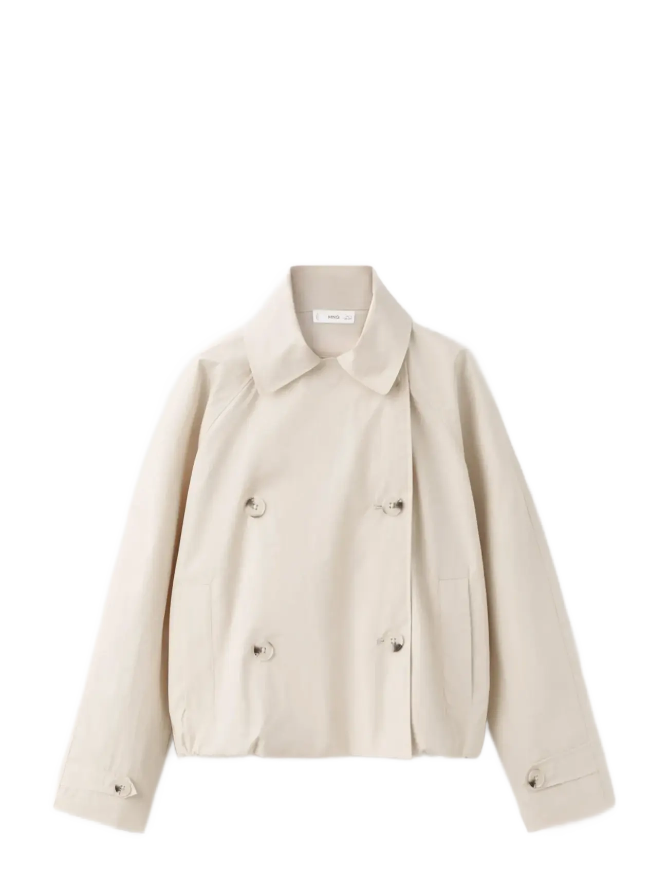 Mango Double-breasted trench coat - Tunna jackor - LIGHT BEIGE / cream
