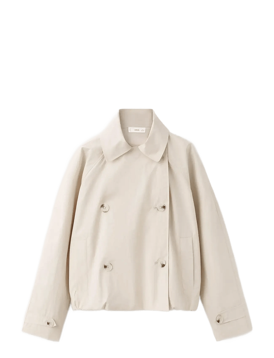 Mango - Double-breasted trench coat - tunna jackor - light beige - 1