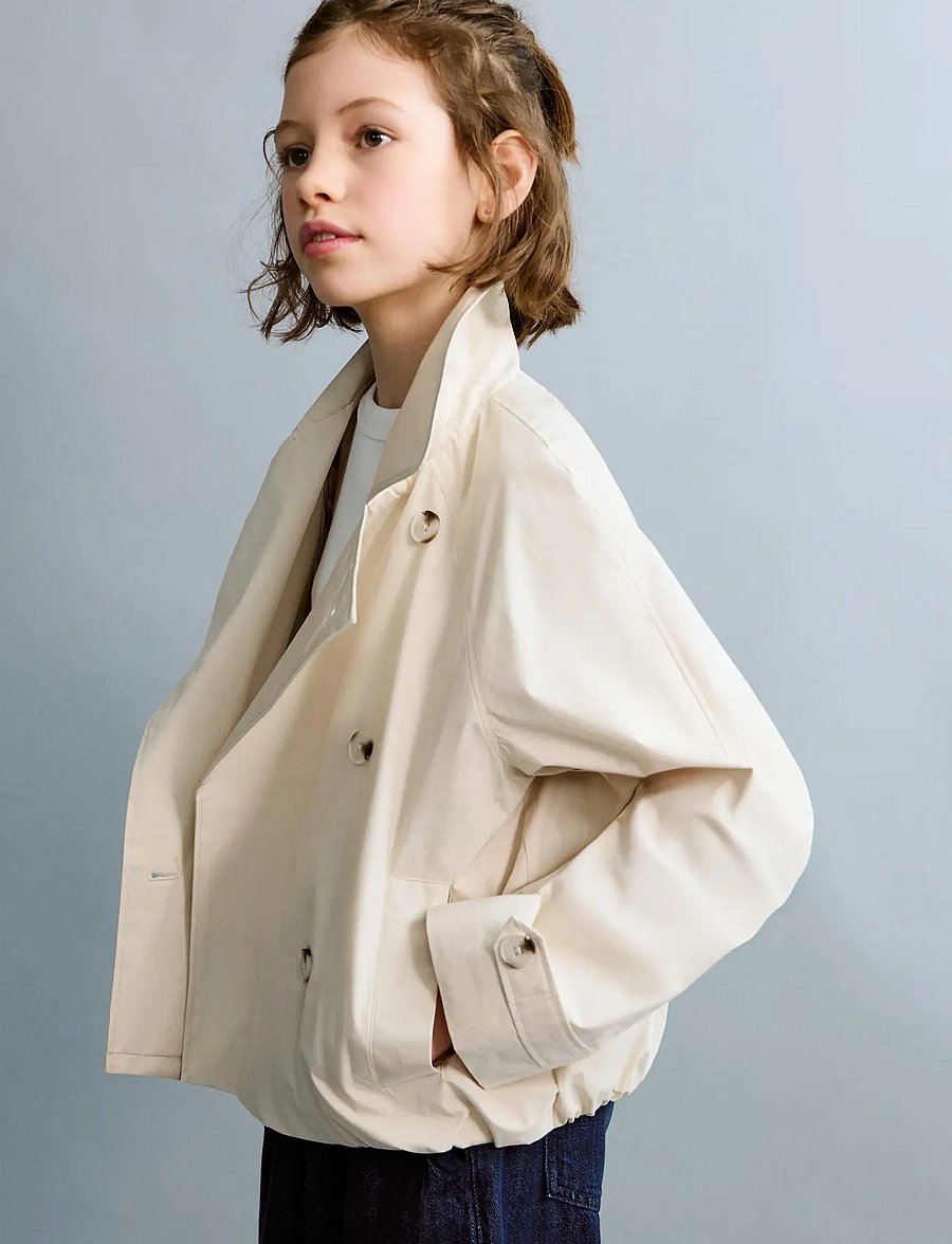 Mango - Double-breasted trench coat - tunna jackor - light beige - 0
