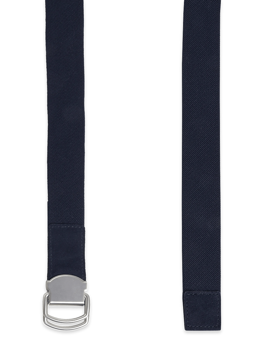 Mango - Leather mixed belt - klassiska skärp - navy - 1