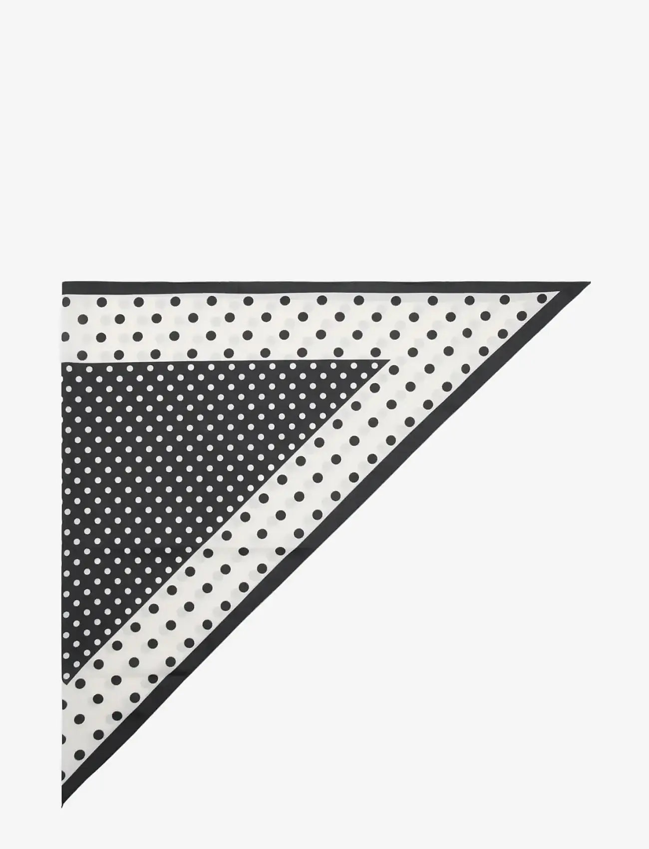 Mango - Satin check-print scarf - tynde tørklæder - black - 0