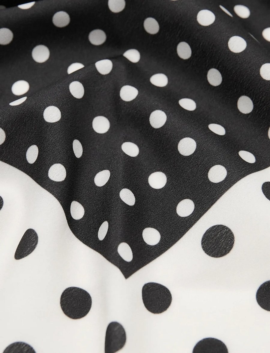Mango - Satin check-print scarf - tynde tørklæder - black - 1